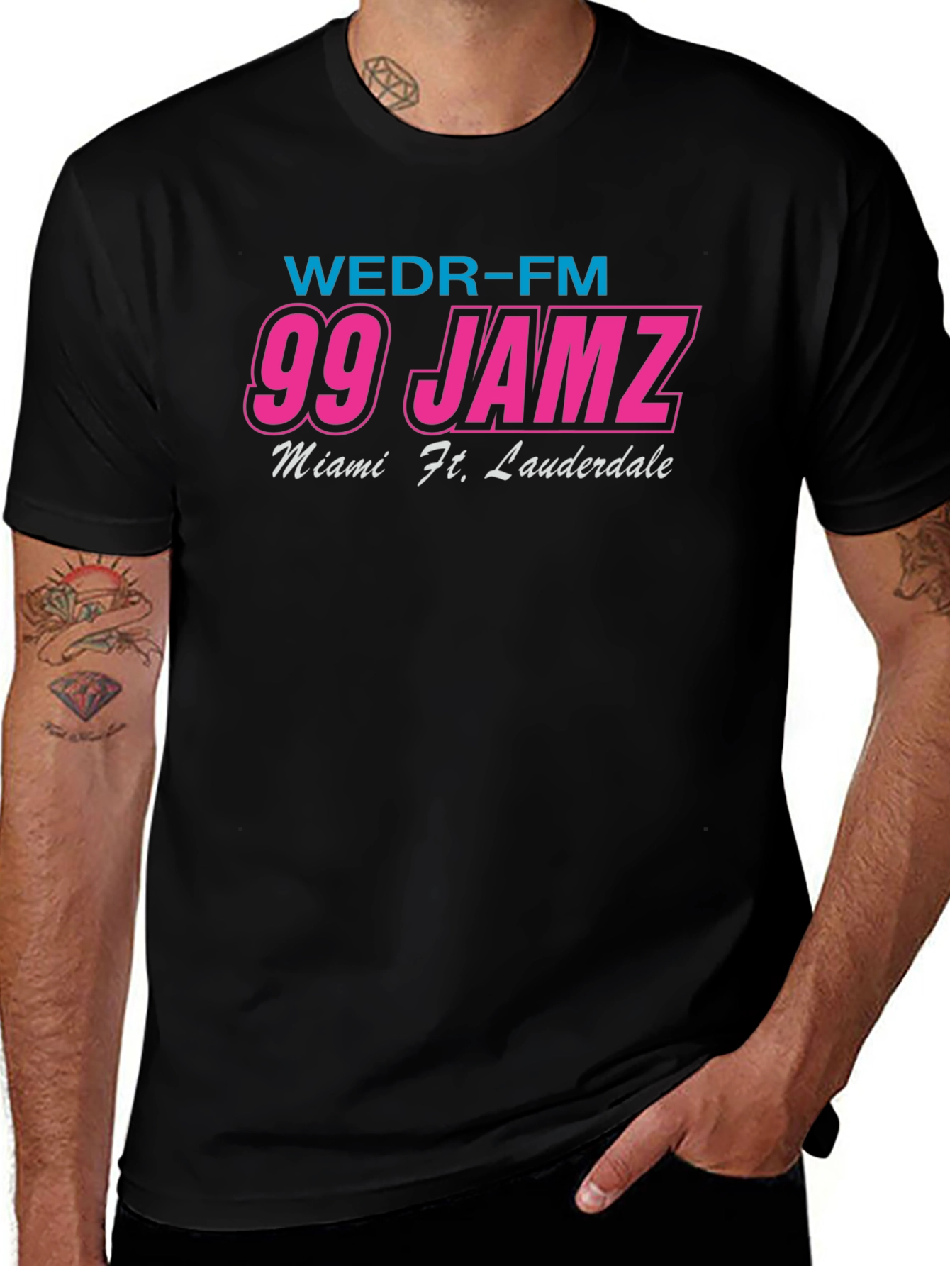 99 Jamz WEDR-FM Miami T-Shirt Black