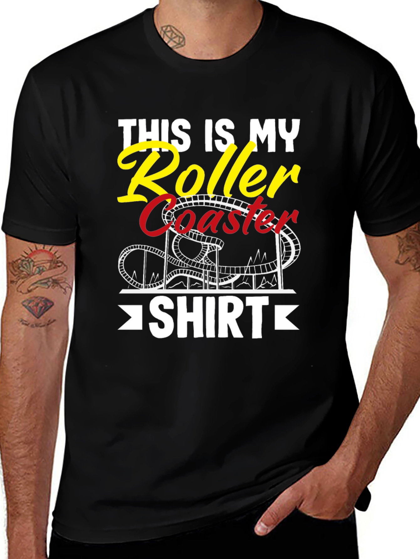 Variant 27 of This is My Roller Coaster Shirt - Graphic Tee