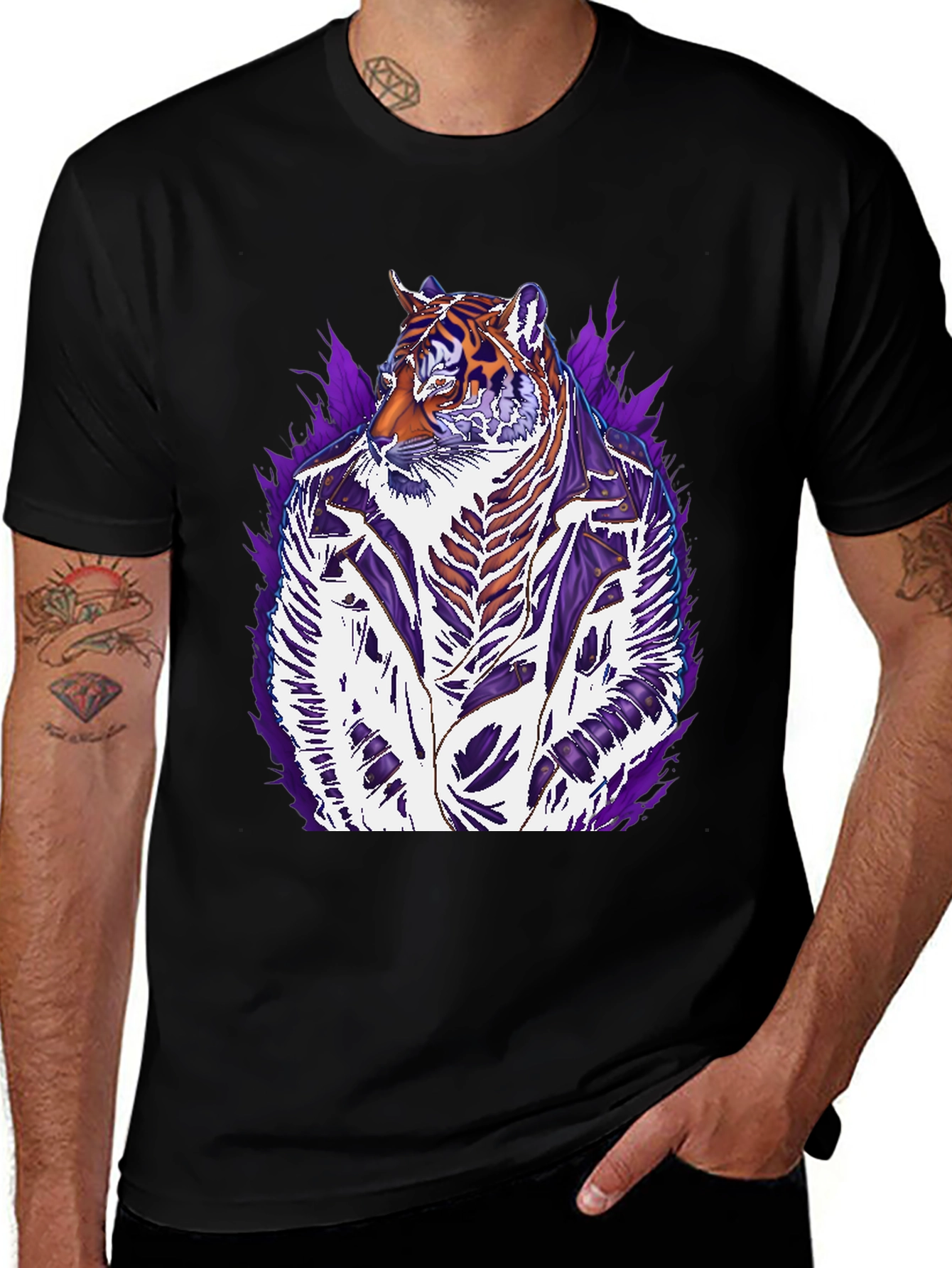 Variant 4 of Tiger Graphic T-Shirt - Stylish Animal Design