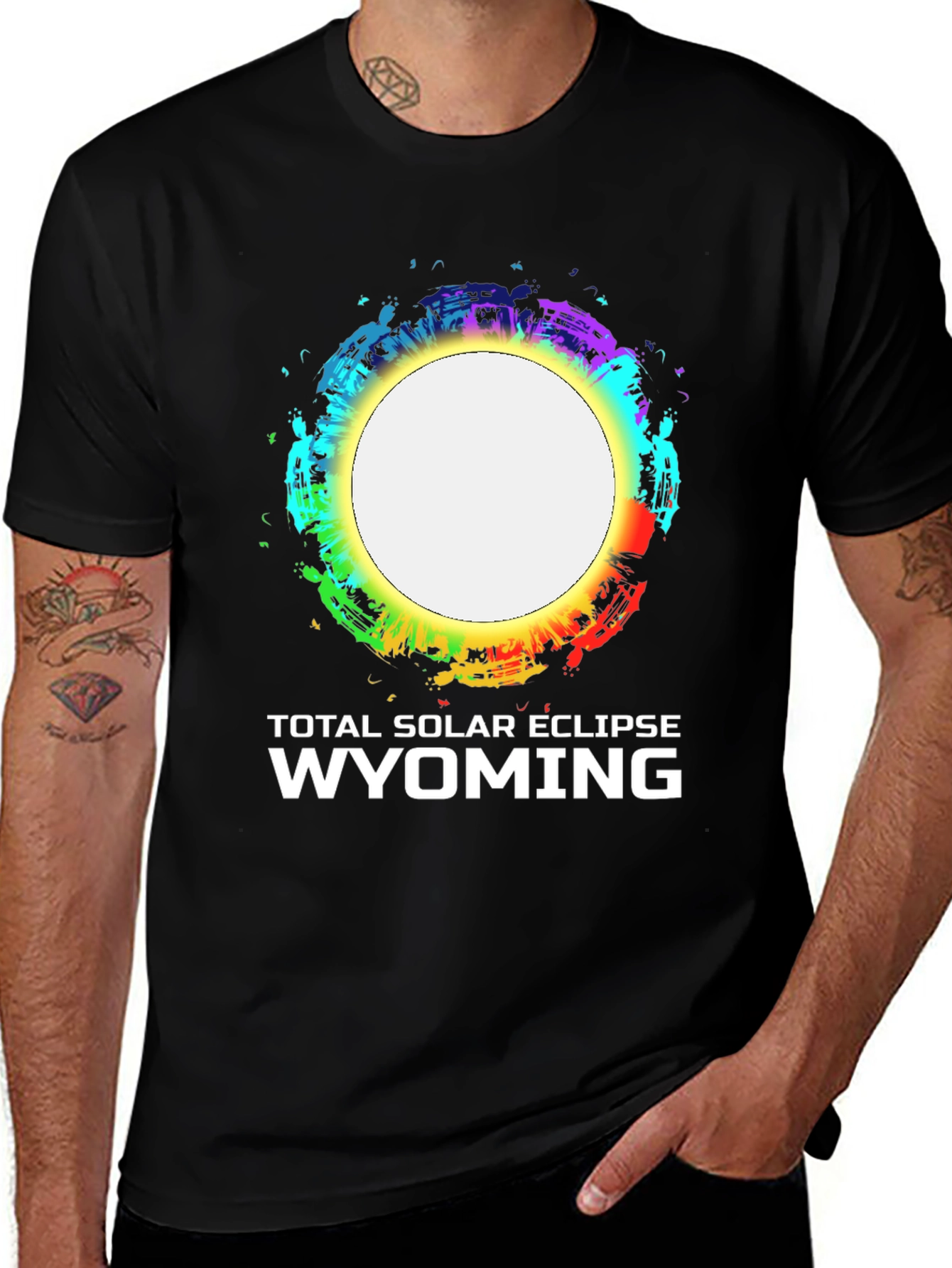 Total Solar Eclipse Wyoming Graphic T-Shirt