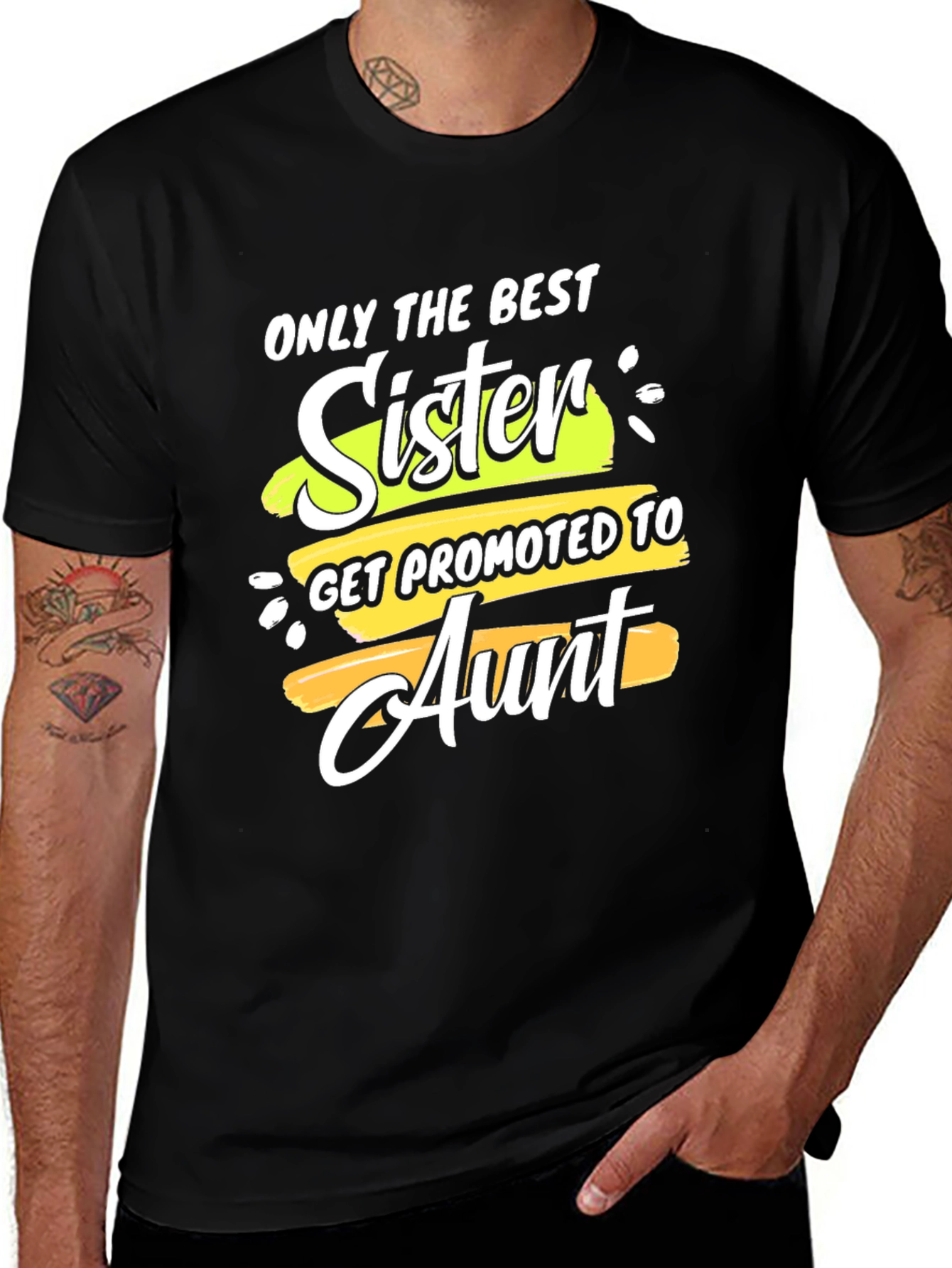 Variant 15 of Best Sister Promoted to Aunt T-Shirt