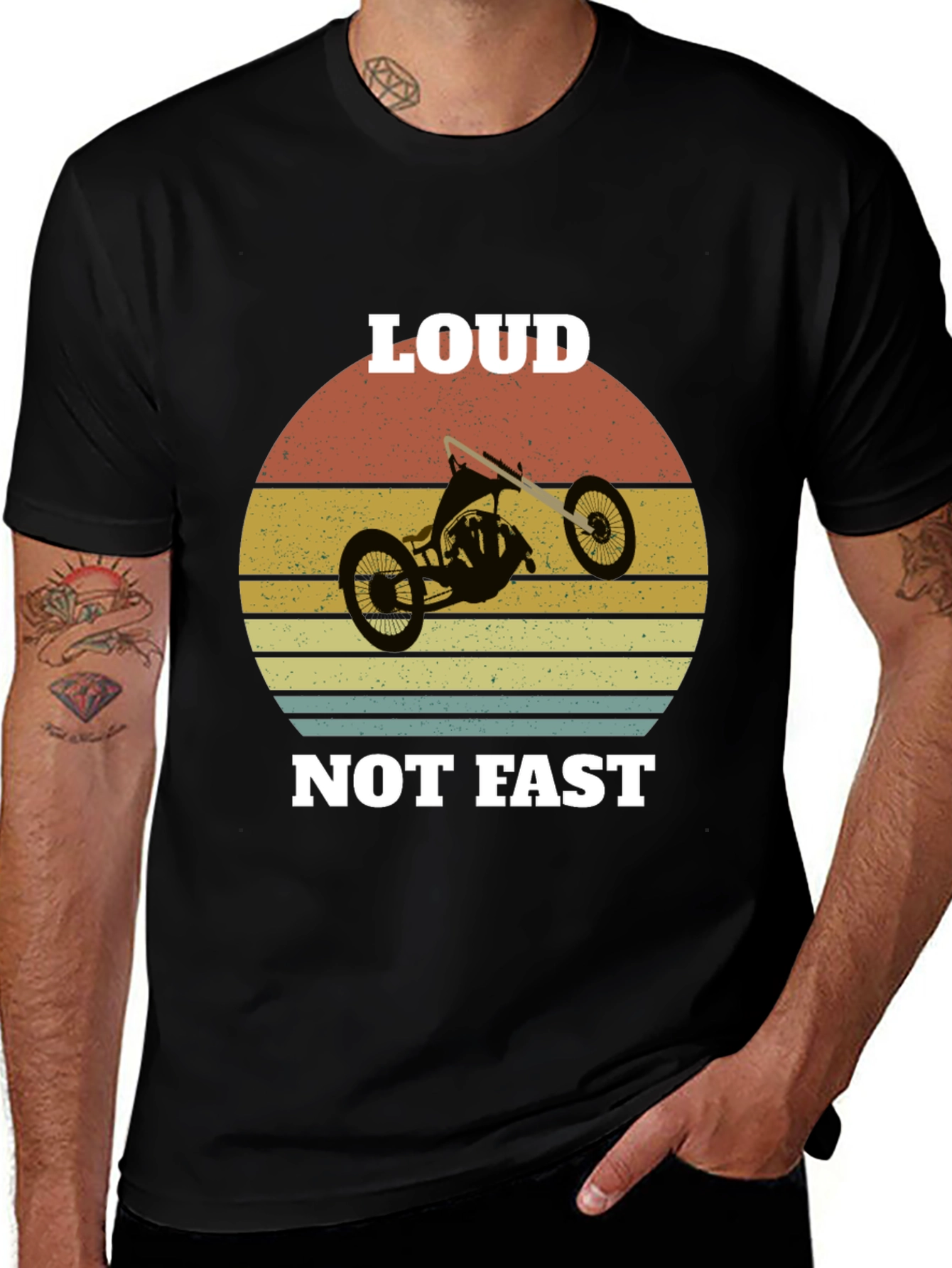 Variant 25 of Loud Not Fast Drift Trike Graphic Tee