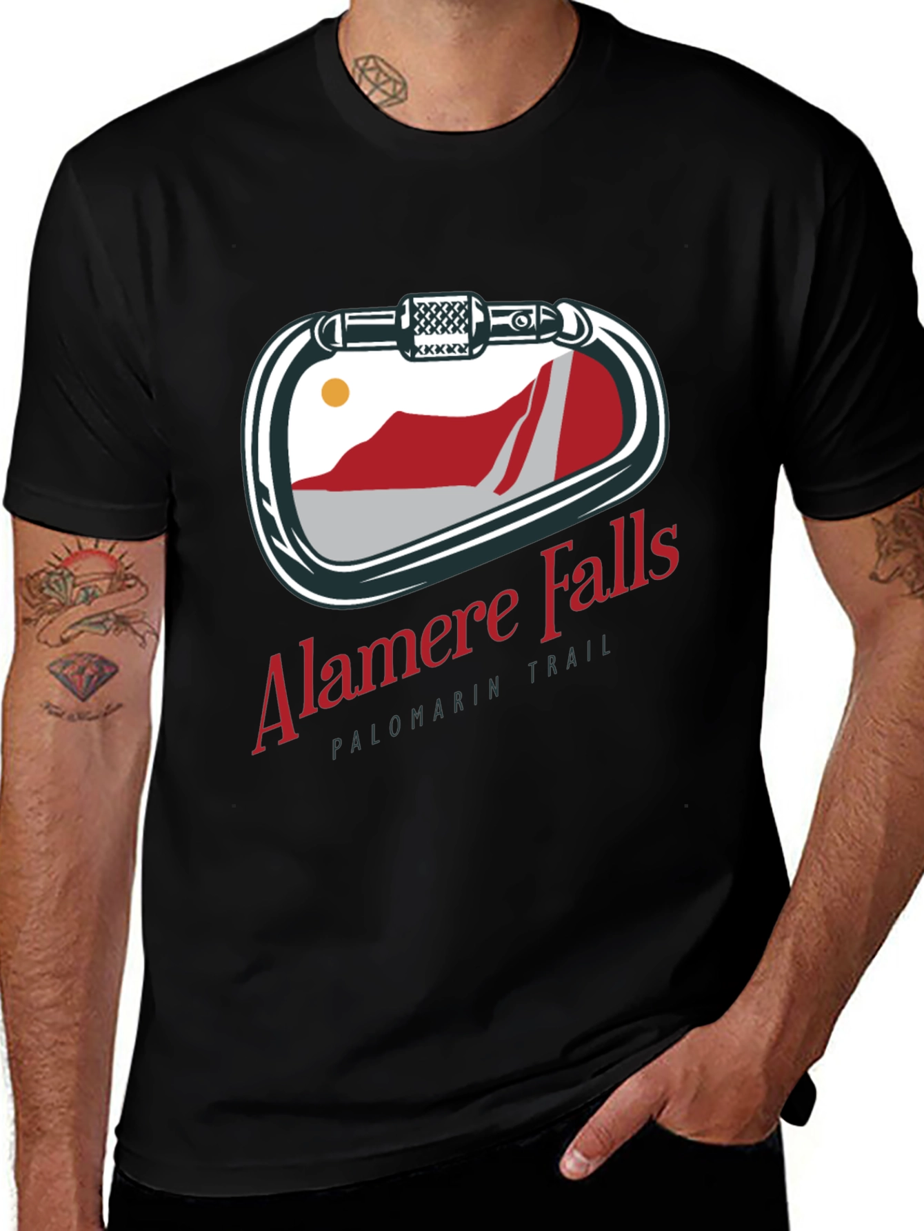 Variant 16 of Alamere Falls Climbing Carabiner T-Shirt