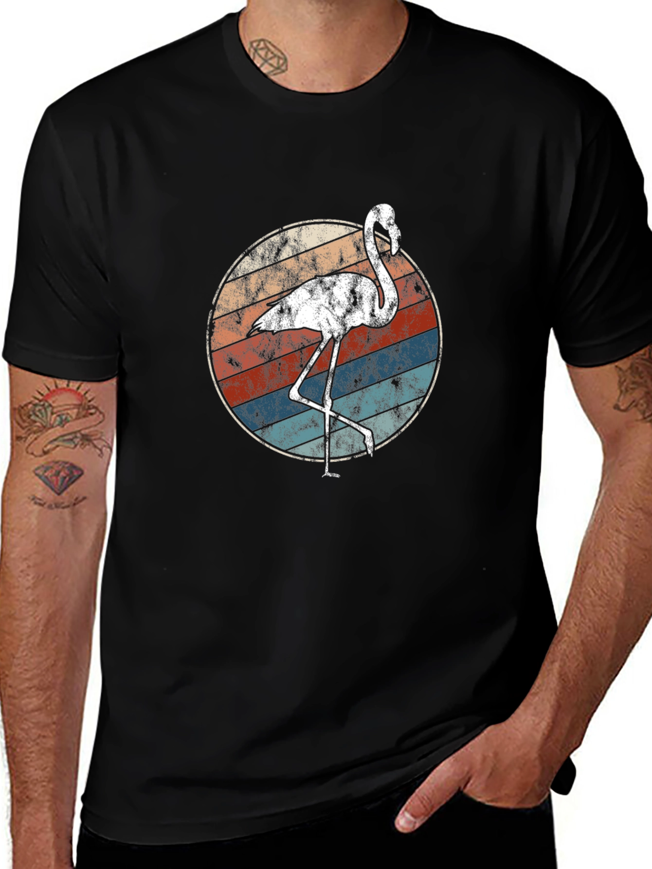 Variant 27 of Retro Flamingo Graphic T-Shirt