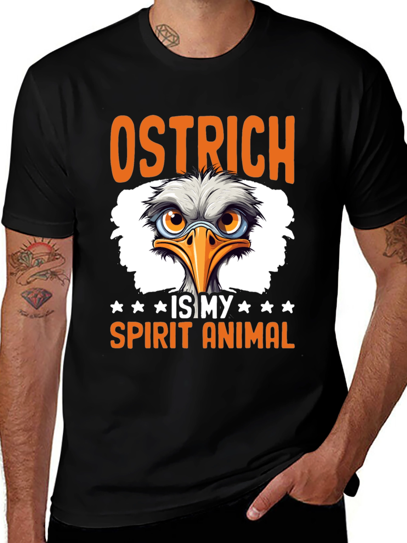 Variant 24 of Ostrich Spirit Animal T-Shirt