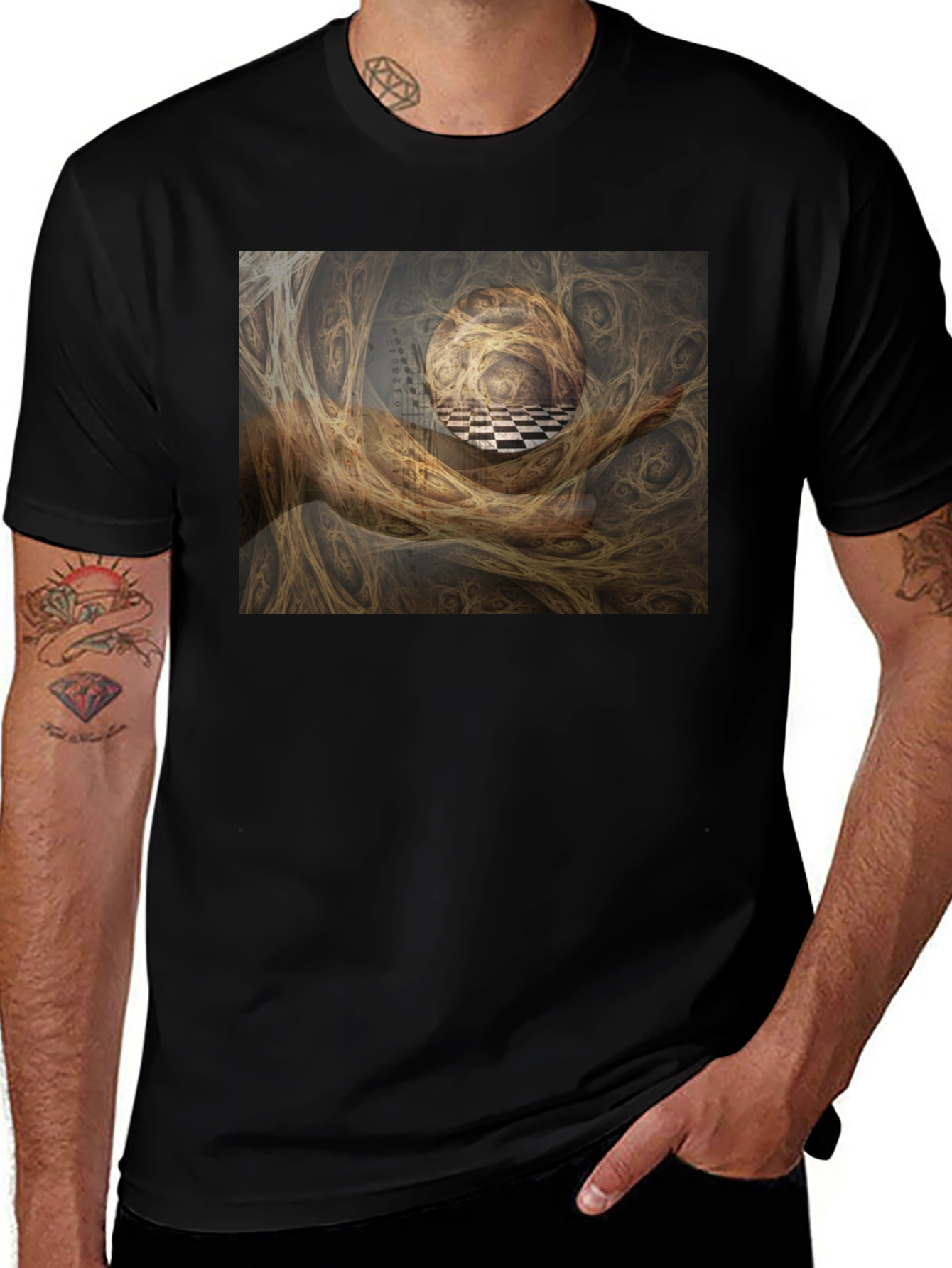 Variant 25 of Surreal Art T-Shirt - Abstract Design