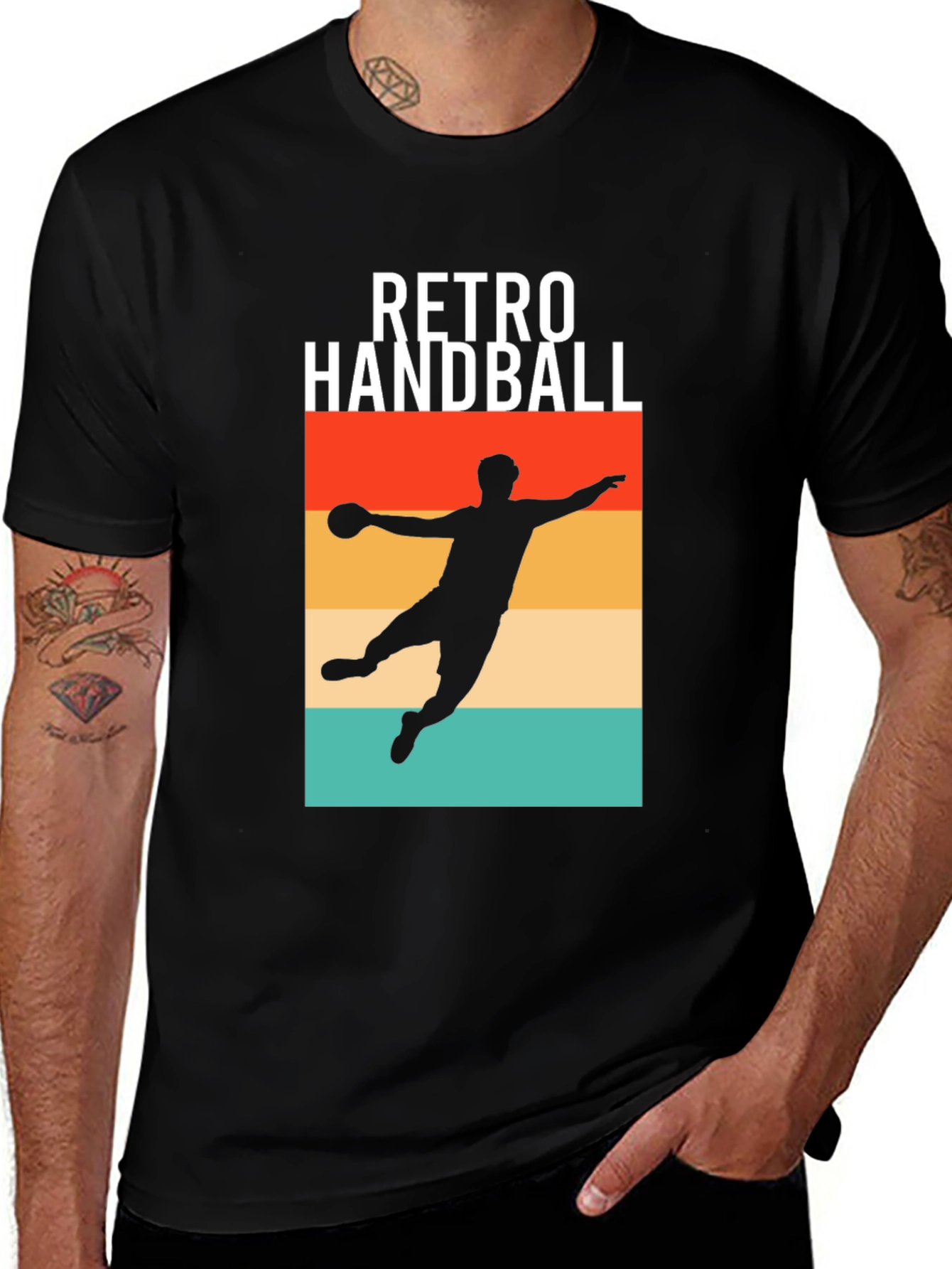 Variant 17 of Retro Handball T-Shirt - Vintage Style Sport Tee
