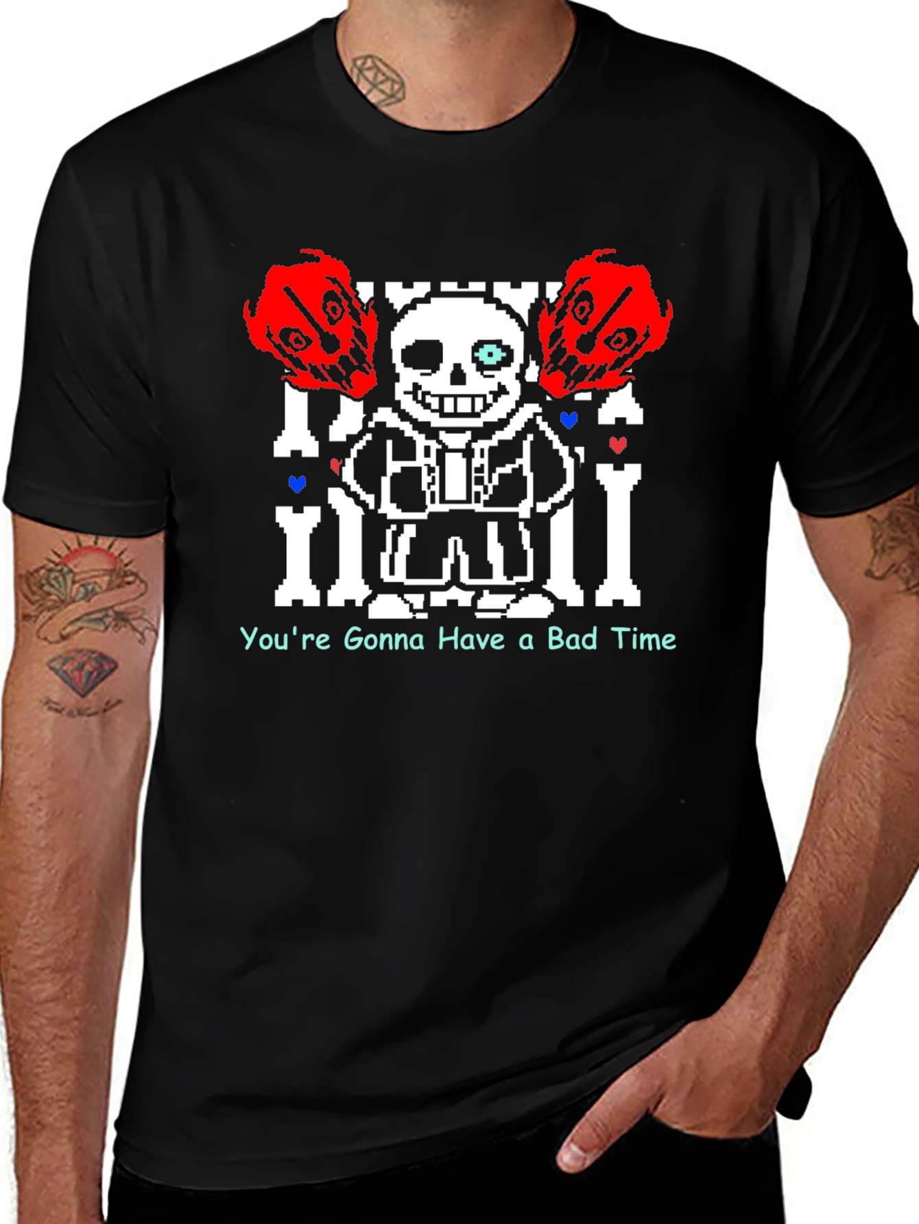 Undertale Sans "Bad Time" Black T-Shirt