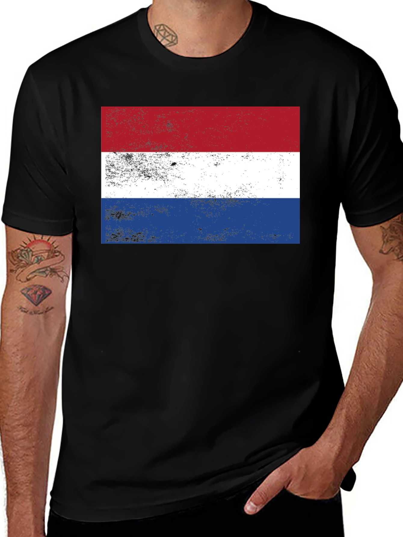 Netherlands Flag Graphic Tee - Patriotic Dutch Pride T-Shirt