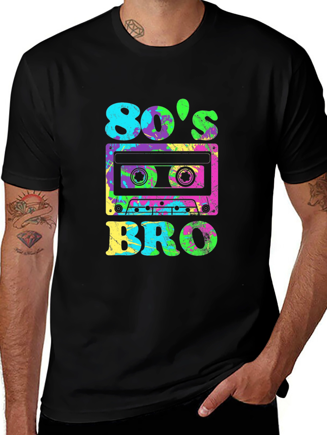 80's Bro Retro Cassette Graphic T-Shirt