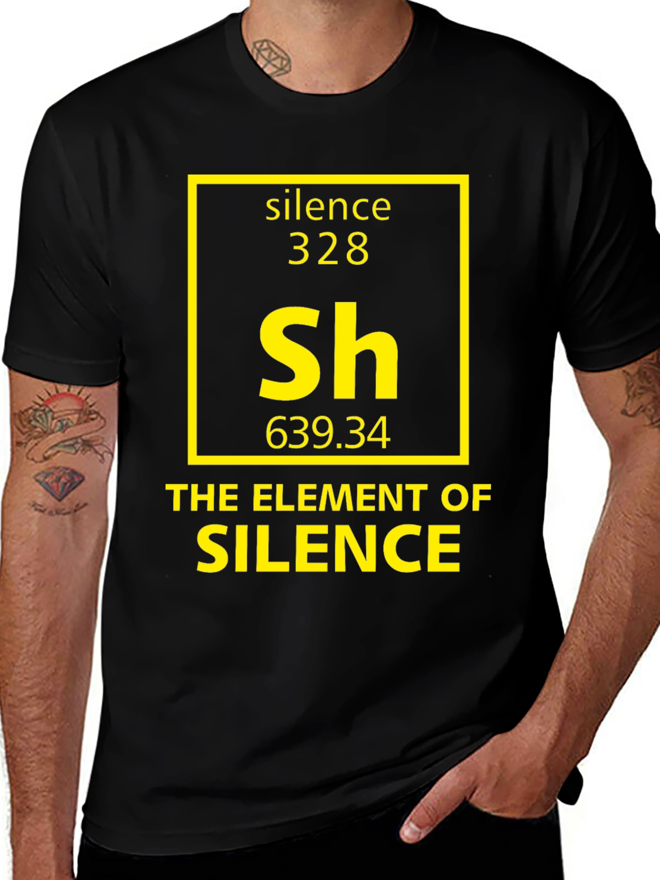 Variant 10 of The Element of Silence Humor T-Shirt