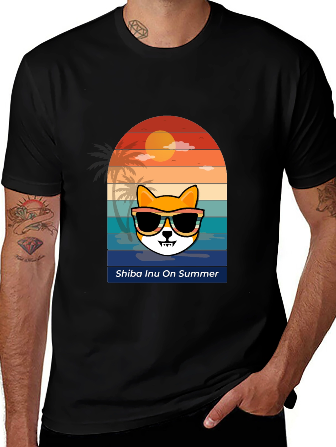 Shiba Inu Summer Graphic Tee - Cool Dog Lover Shirt