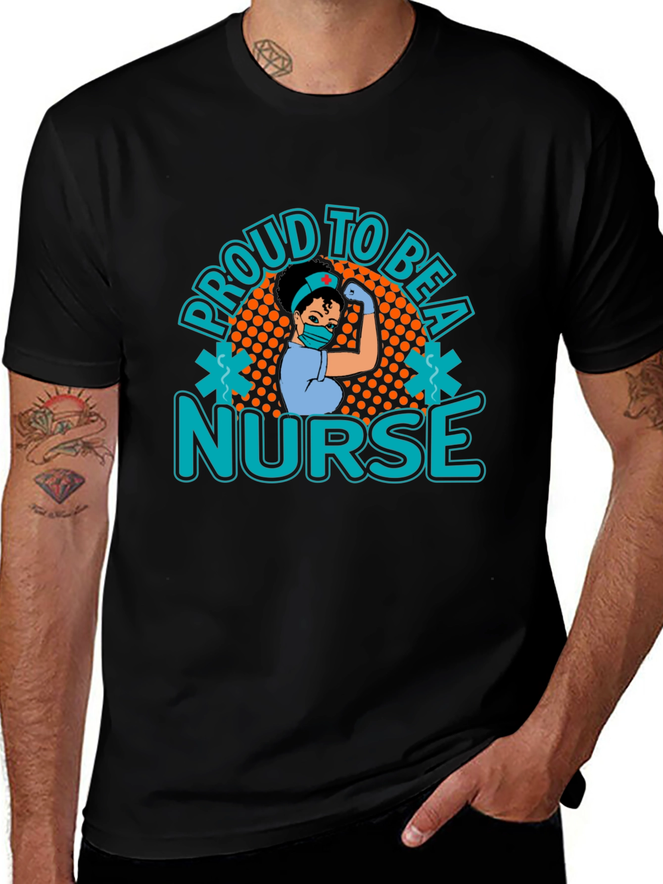 Variant 6 of Proud To Be A Nurse Graphic T-Shirt