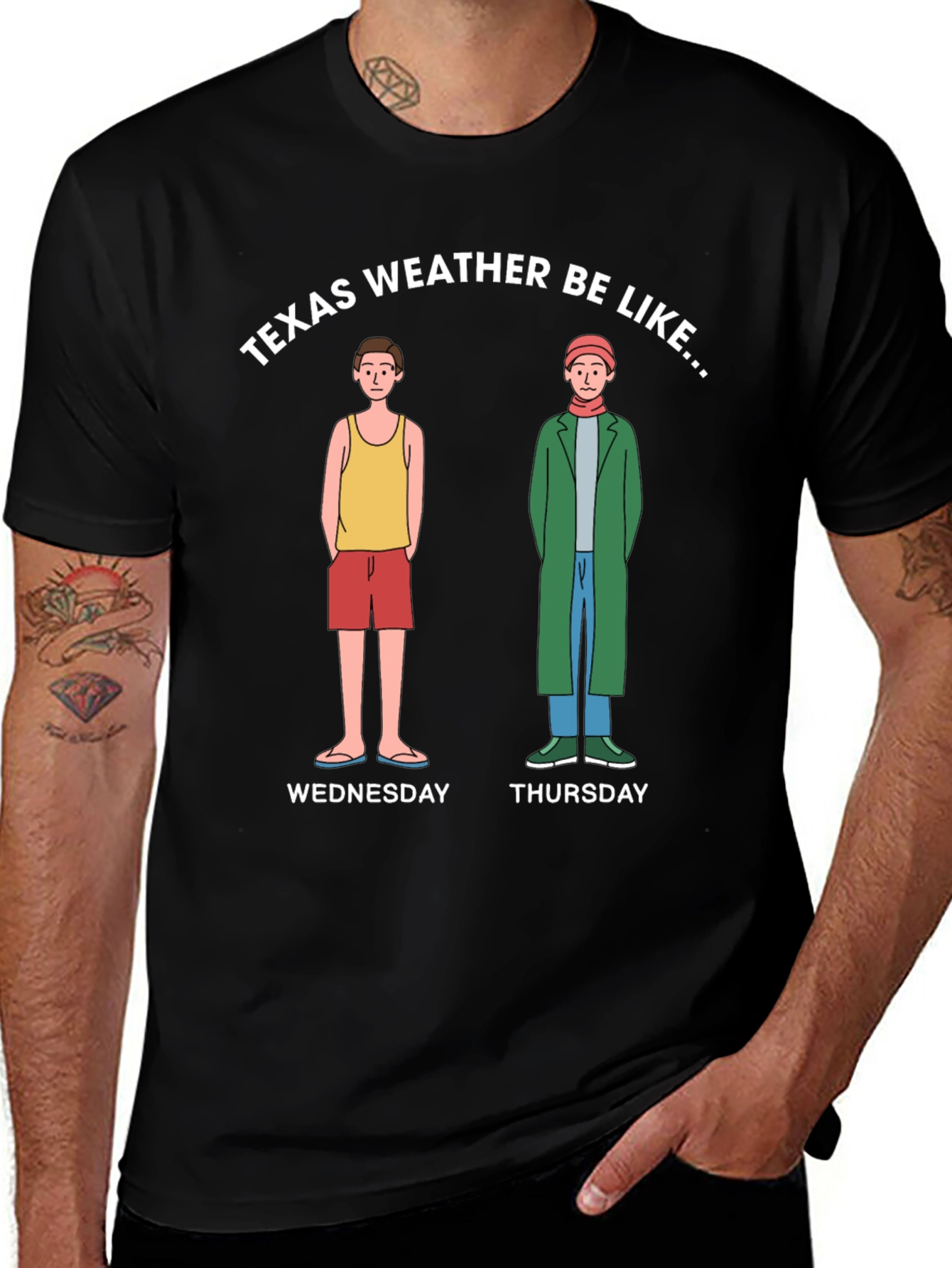 Variant 19 of Texas Weather T-Shirt