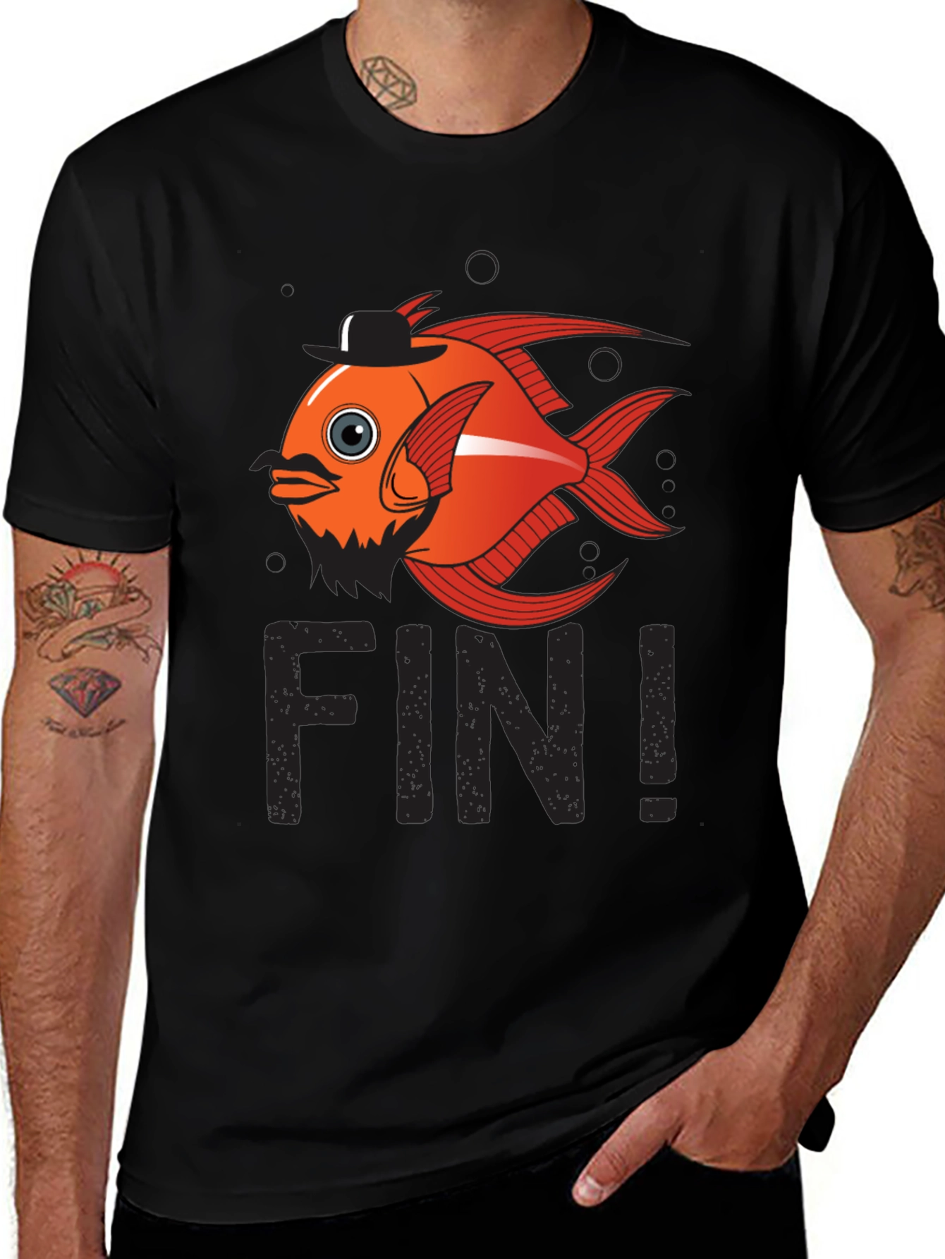 Funny Fish Pun T-Shirt - Fin!