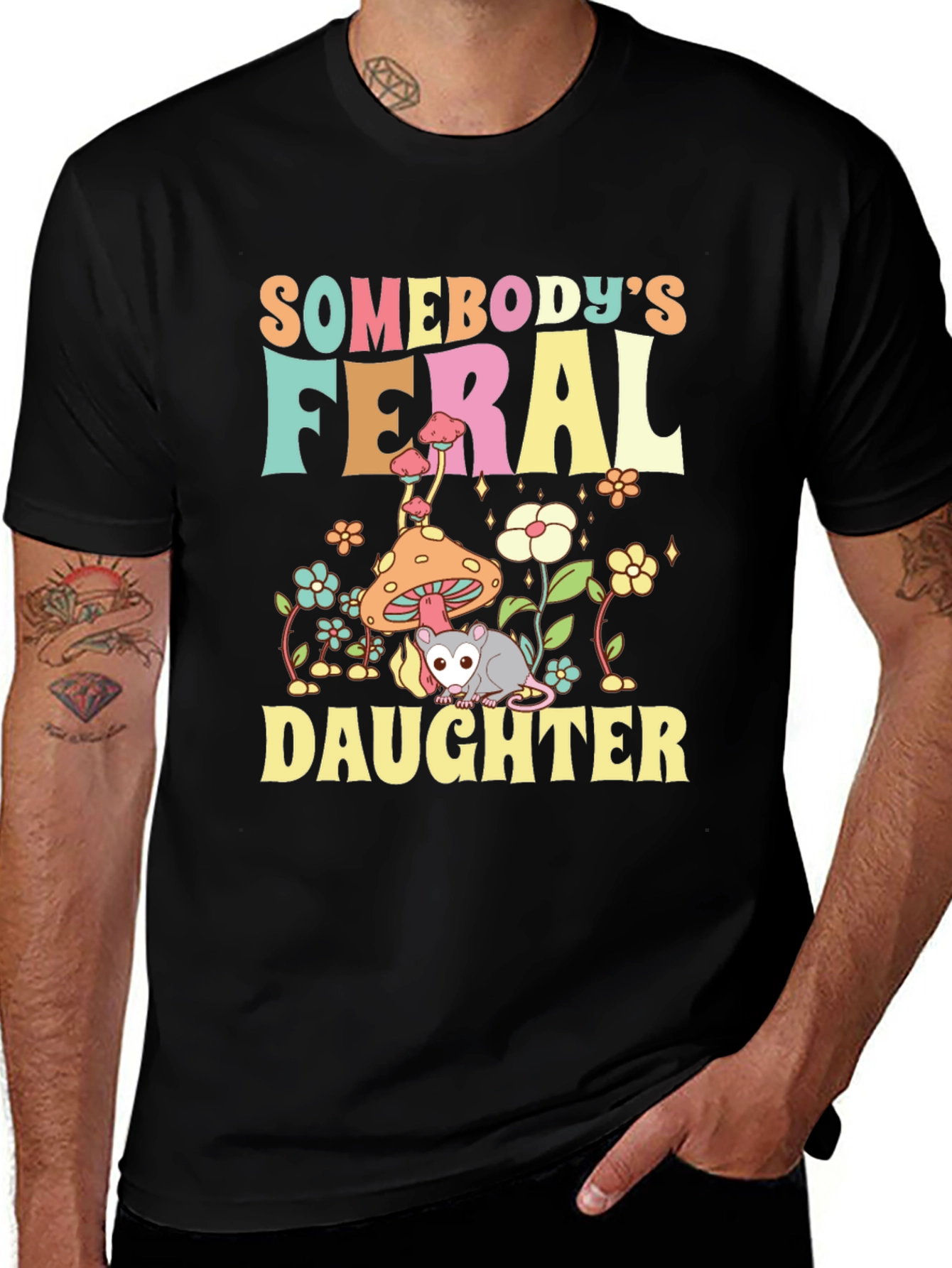 Variant 17 of Somebody's Feral Daughter Graphic Tee