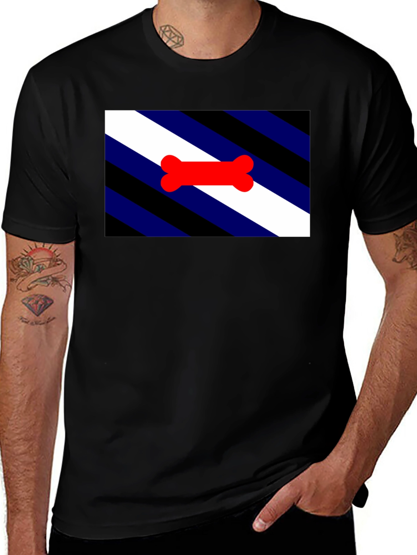 Variant 26 of Leather Pride Flag T-Shirt