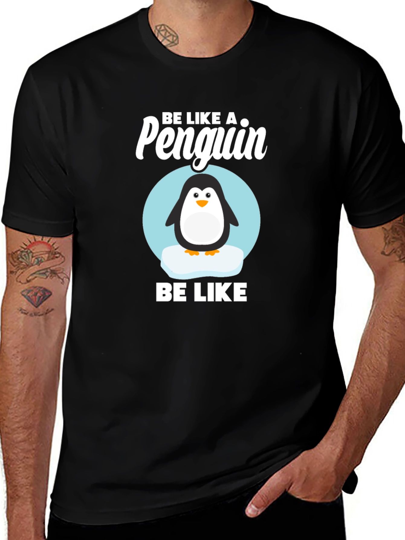 Variant 22 of Be Like a Penguin T-Shirt - Cute Animal Graphic Tee