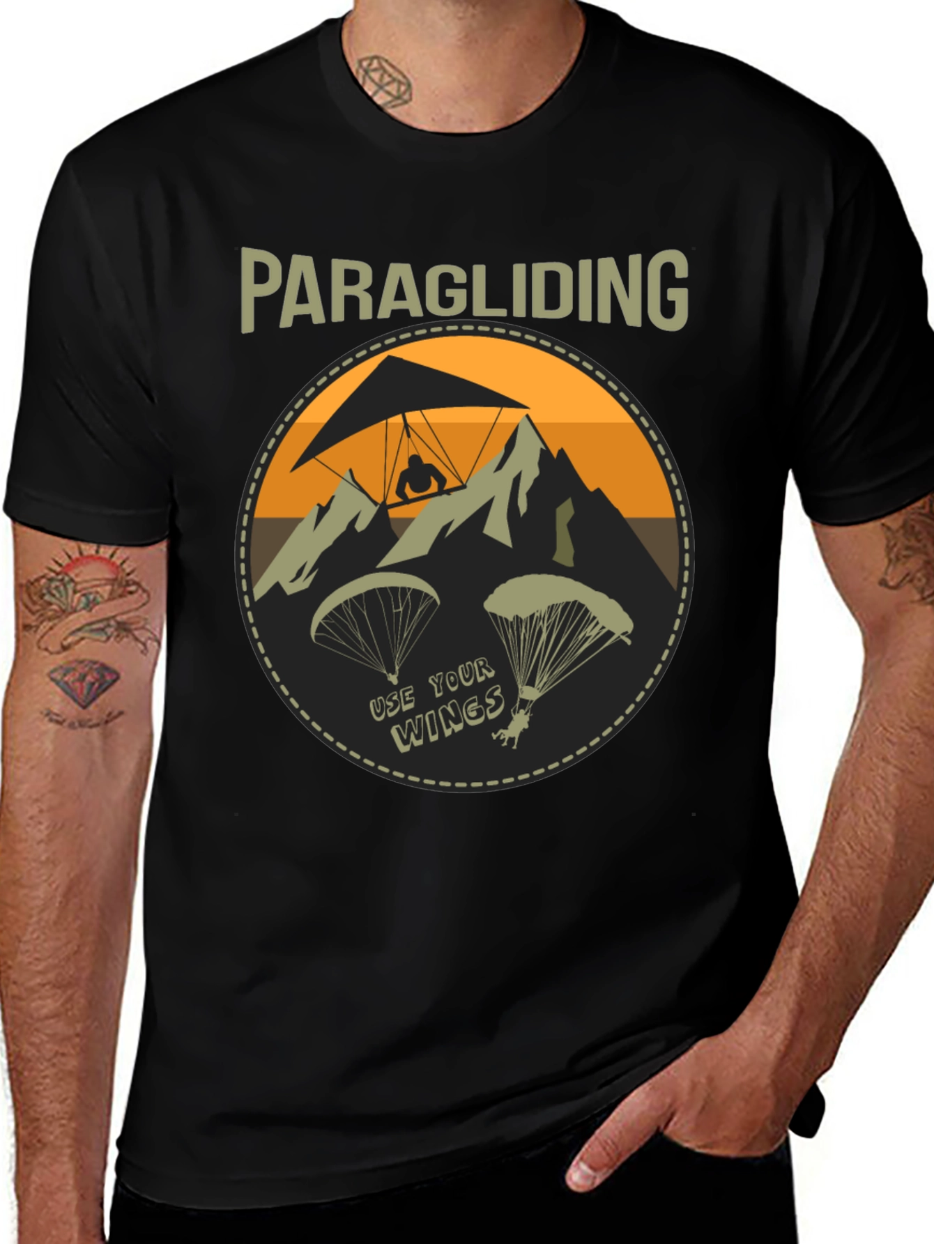 Variant 4 of Paragliding Adventure T-Shirt: Use Your Wings!