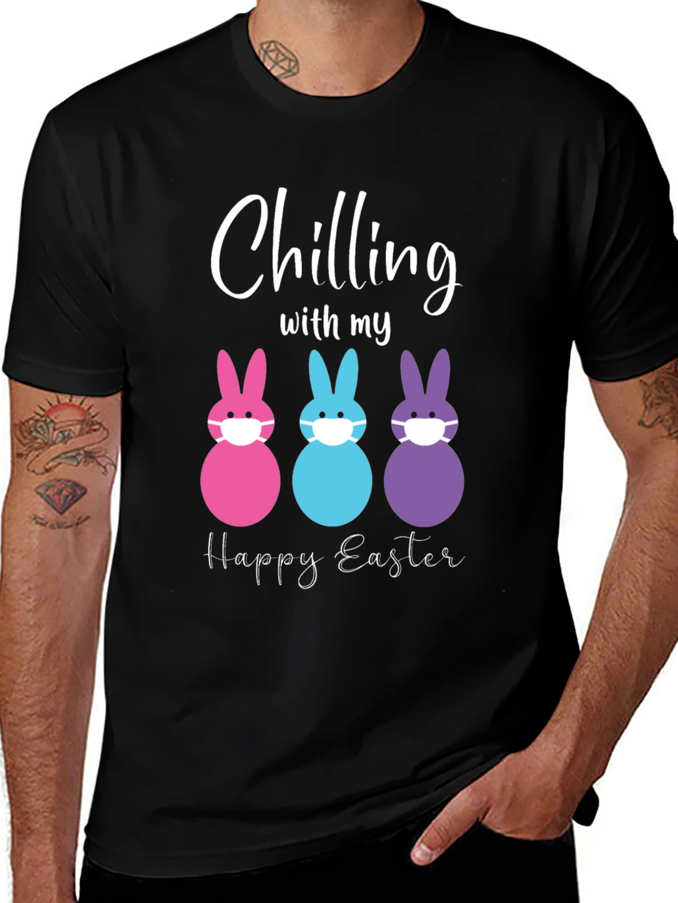 Variant 20 of Chilling with my Happy Easter Bunny T-Shirt