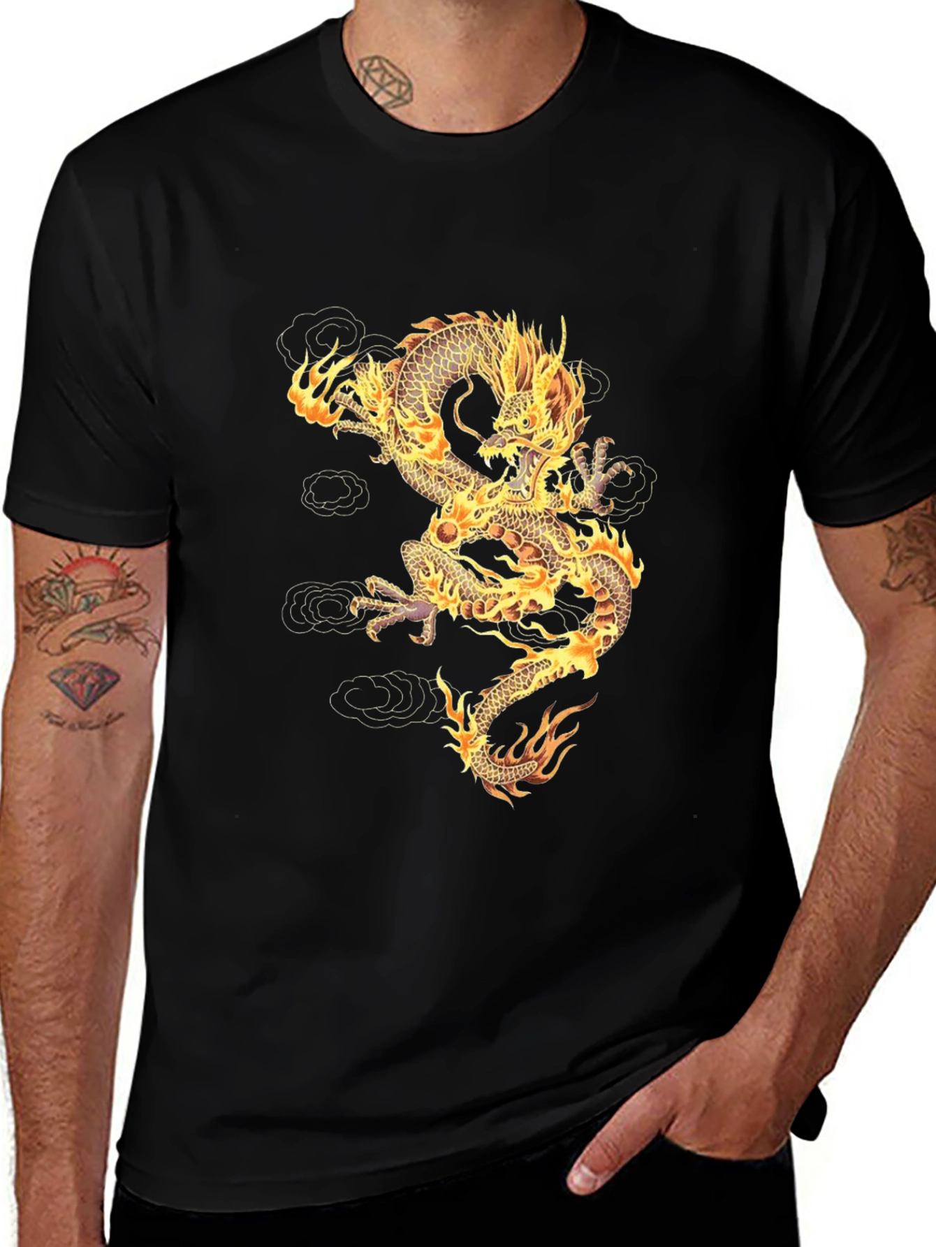 Variant 7 of Fiery Dragon Graphic T-Shirt