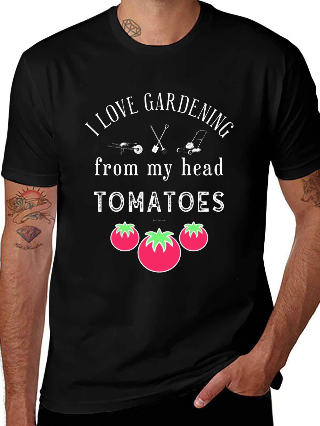 Variant 8 of I Love Gardening Tomato Graphic T-Shirt