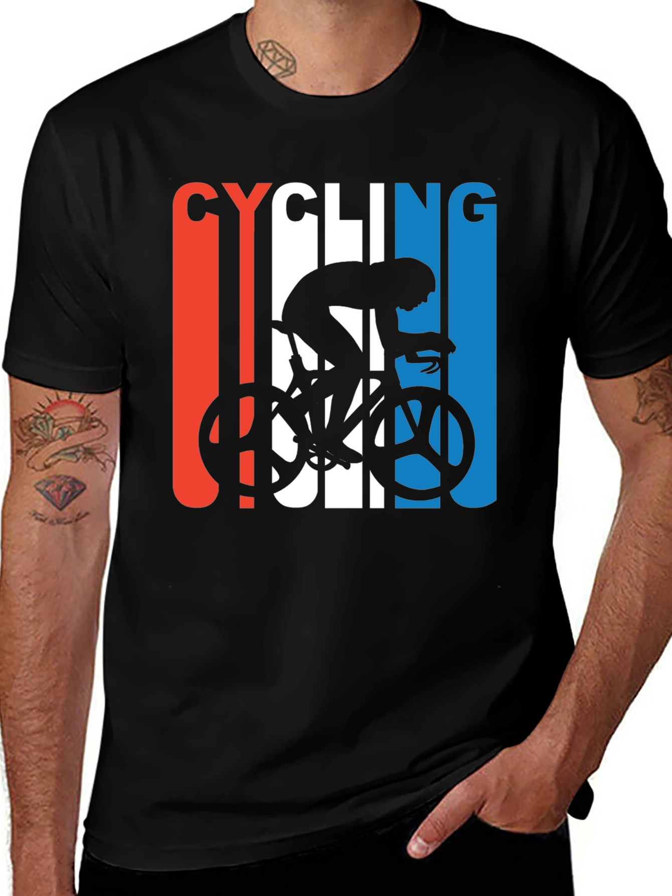 Cycling Silhouette Graphic T-Shirt