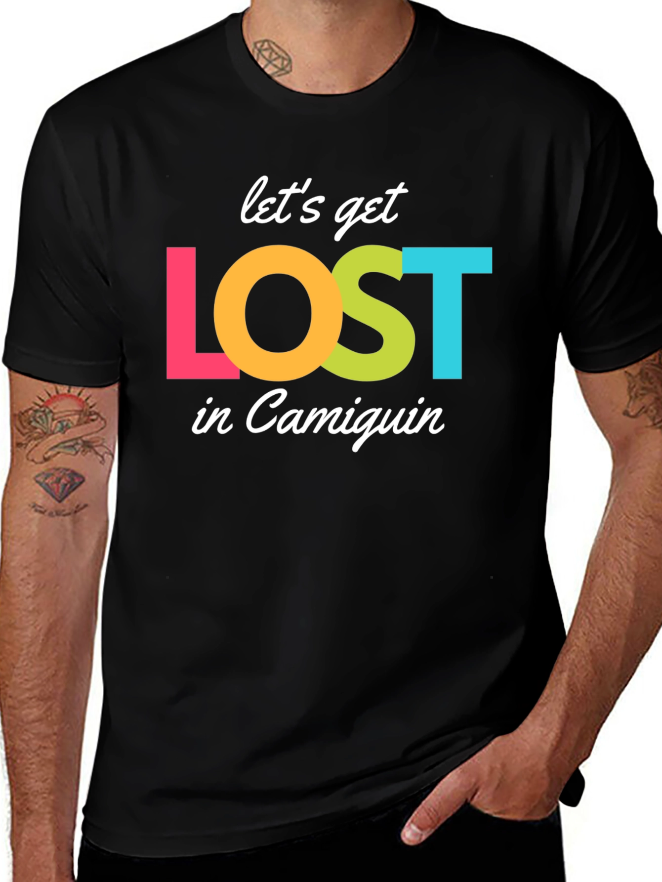 Variant 12 of Let's Get Lost in Camiguin Graphic Tee