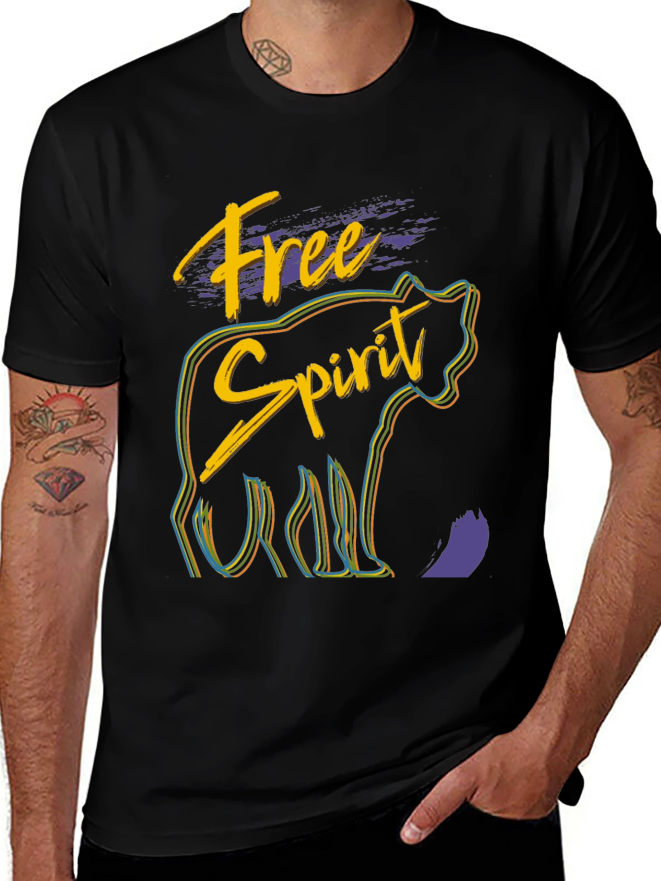 Variant 12 of Free Spirit Bear Graphic T-Shirt