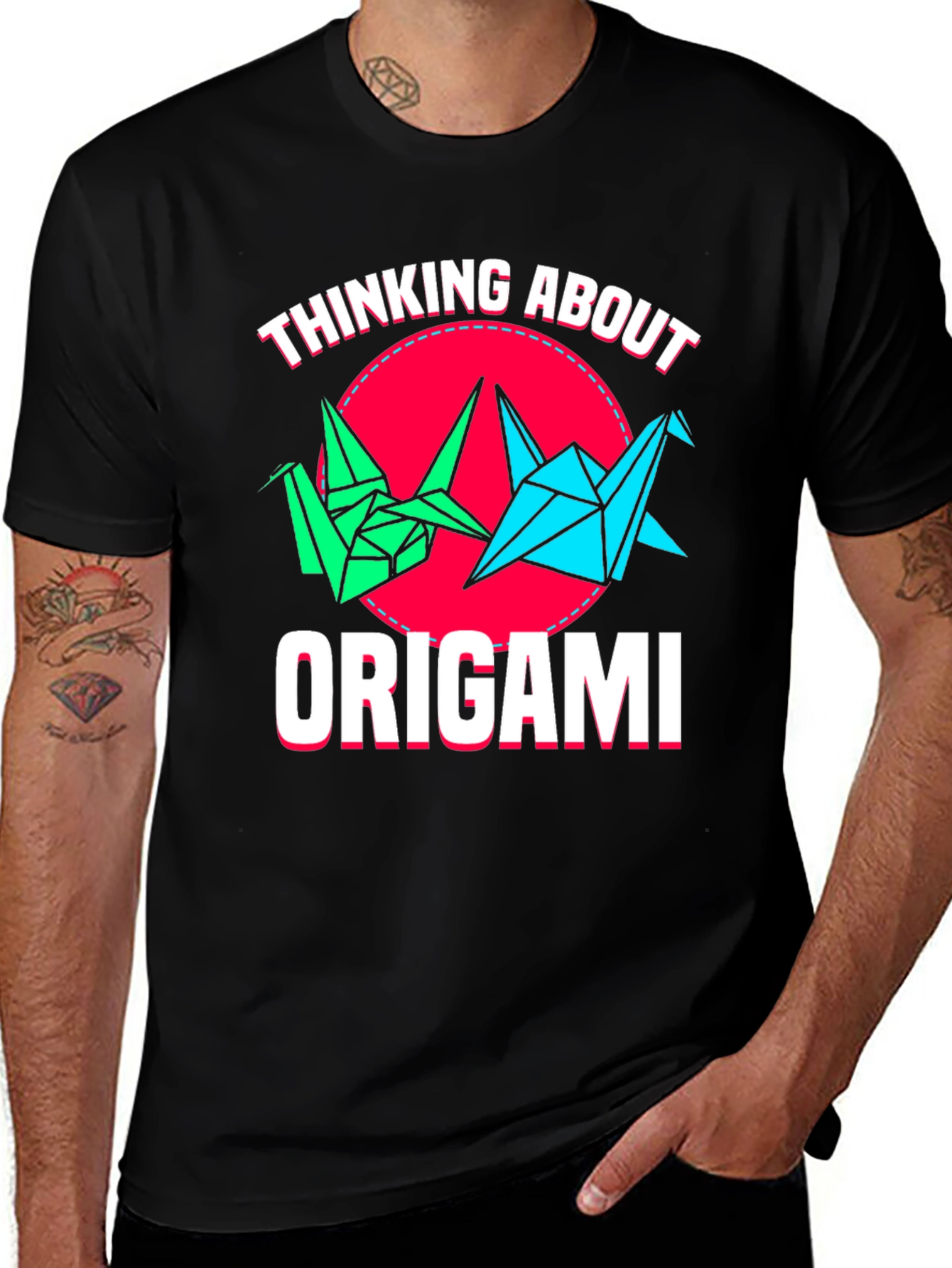 Origami Crane T-Shirt - Paper Art Tee