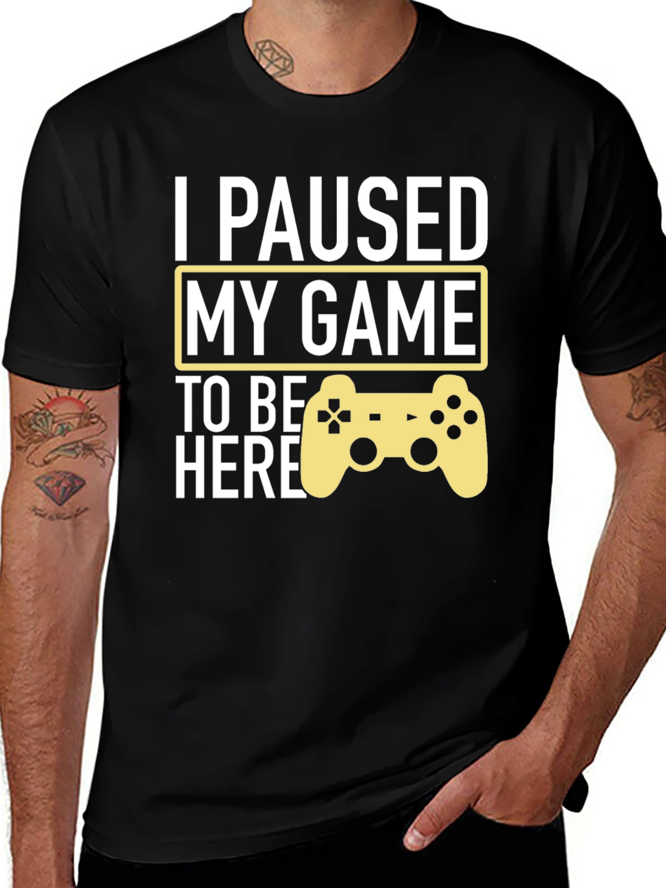 Variant 7 of I Paused My Game T-Shirt for Gamers
