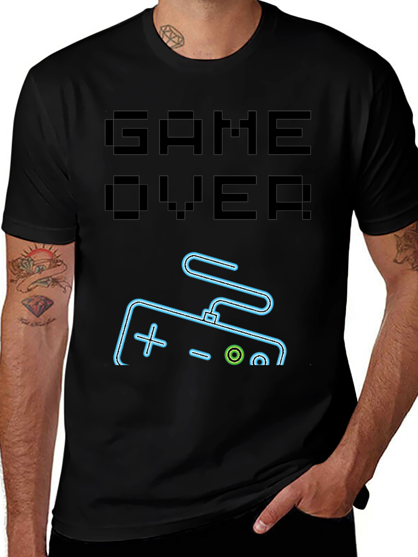 Game Over Graphic Tee - Gamer Style Shirt