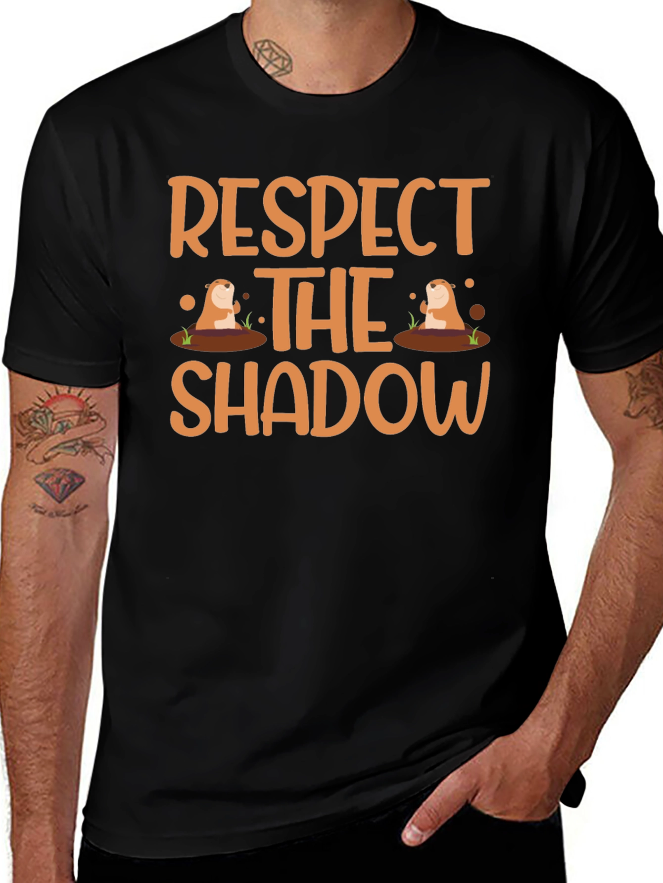 Respect The Shadow Graphic T-Shirt