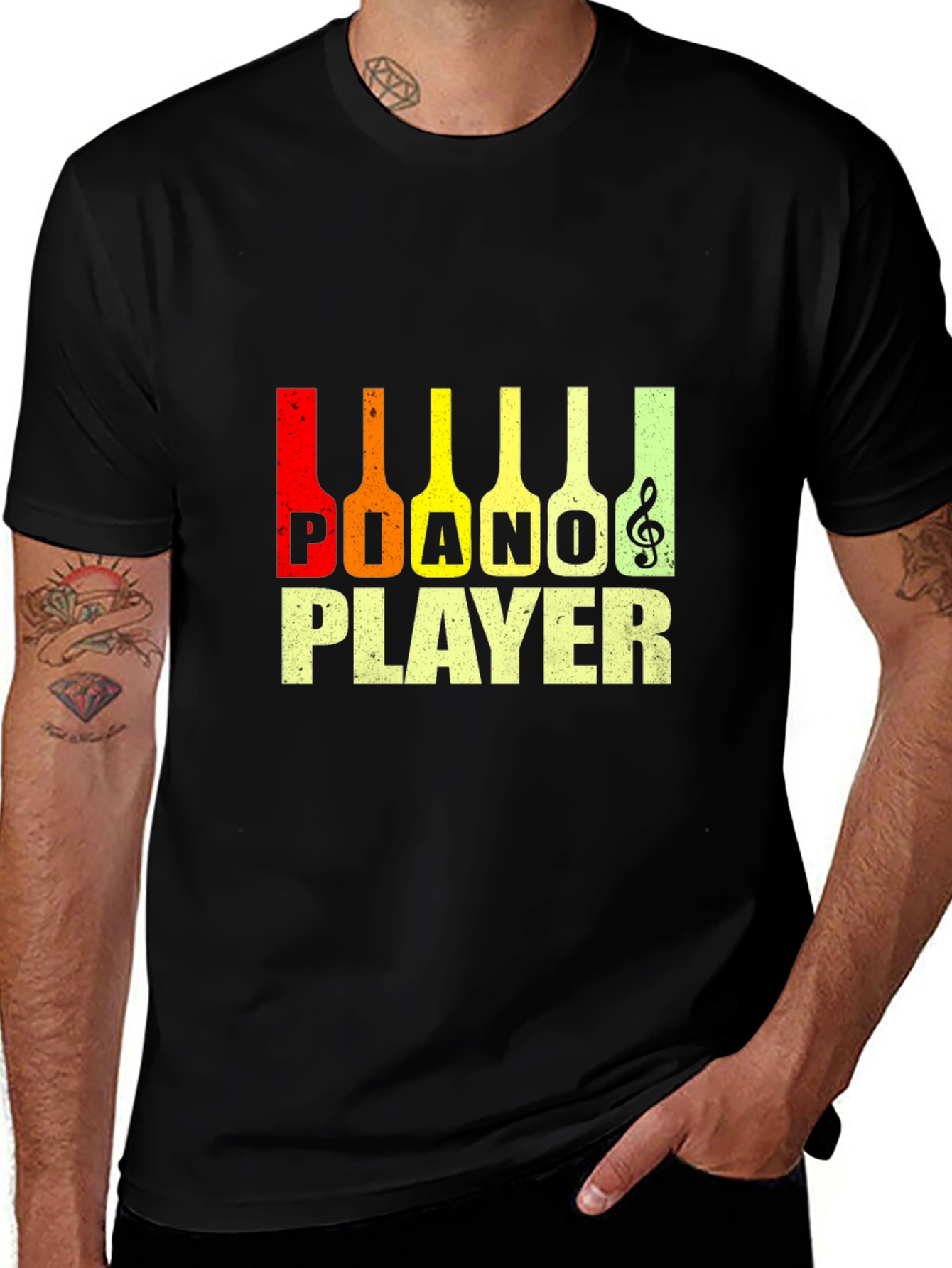 Variant 12 of Piano Player T-Shirt - Music Lover Tee