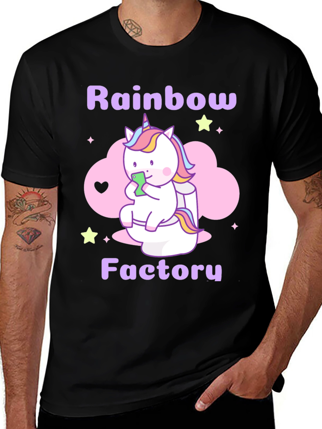 Variant 17 of Rainbow Factory Unicorn T-Shirt