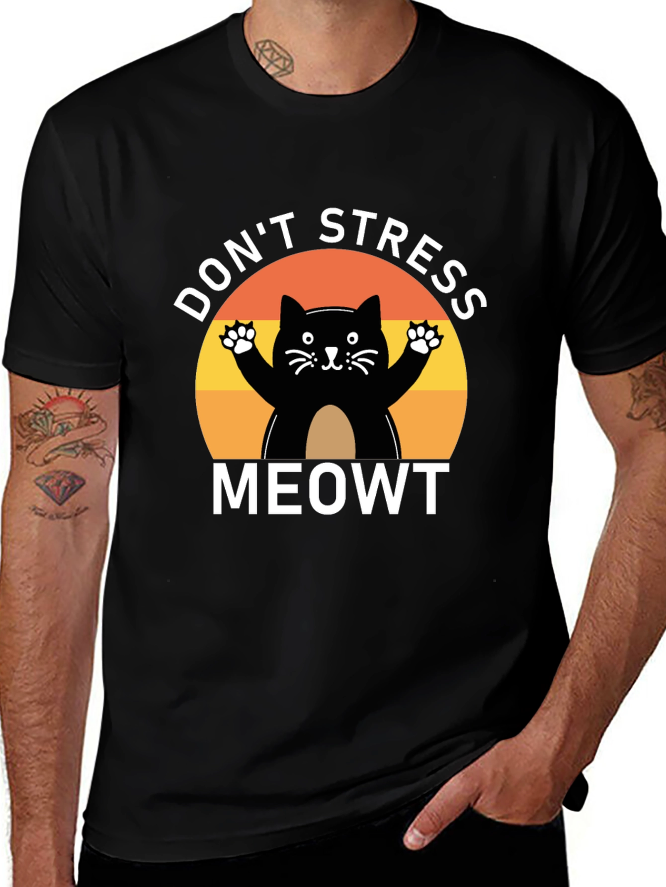 Variant 5 of Don't Stress Meowt Cat T-Shirt