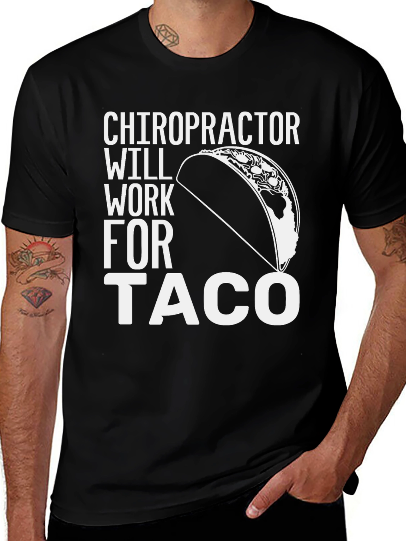 Variant 29 of Chiropractor Taco Funny T-Shirt