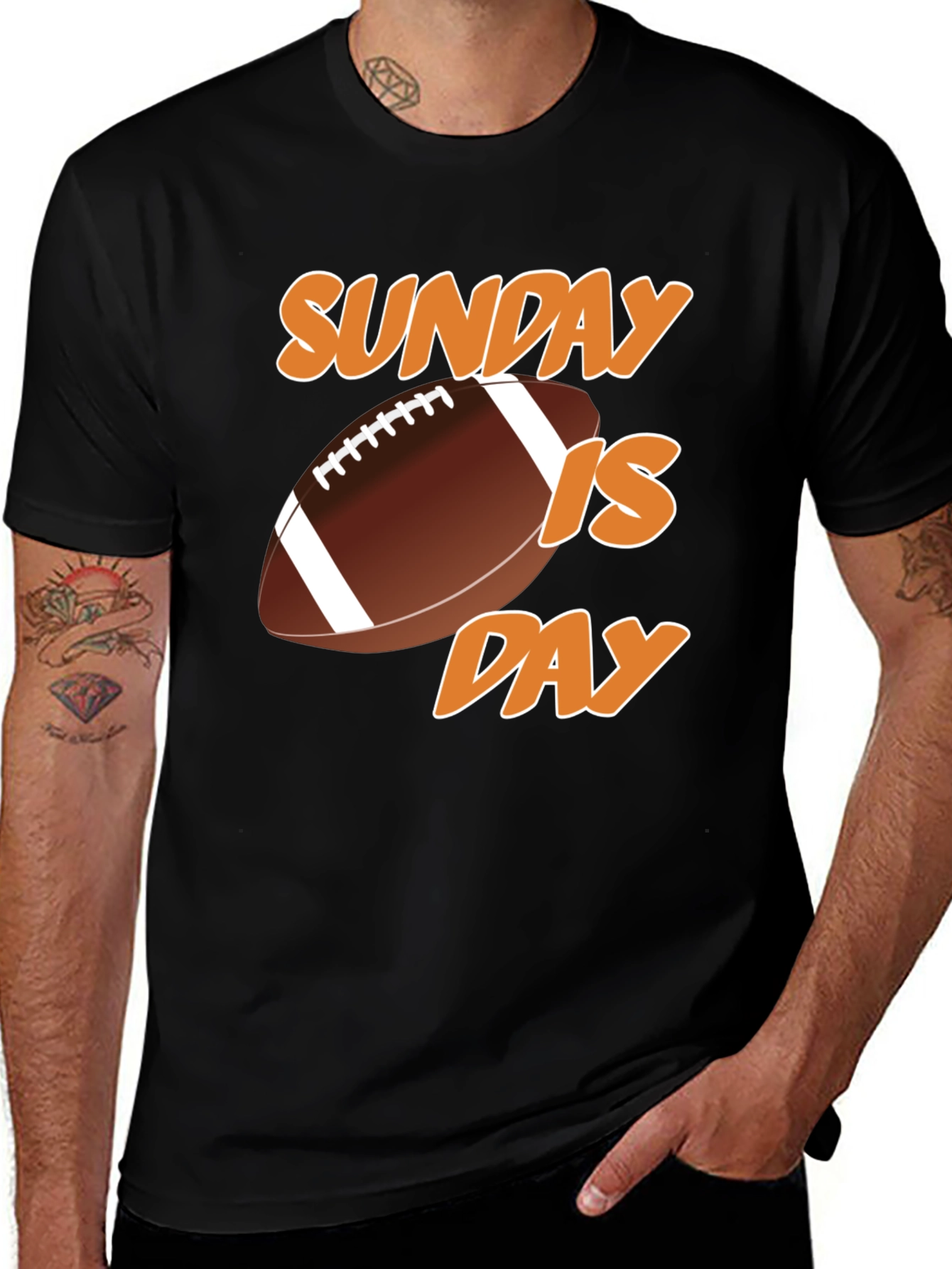 Variant 13 of Sunday is Football Day Graphic T-Shirt