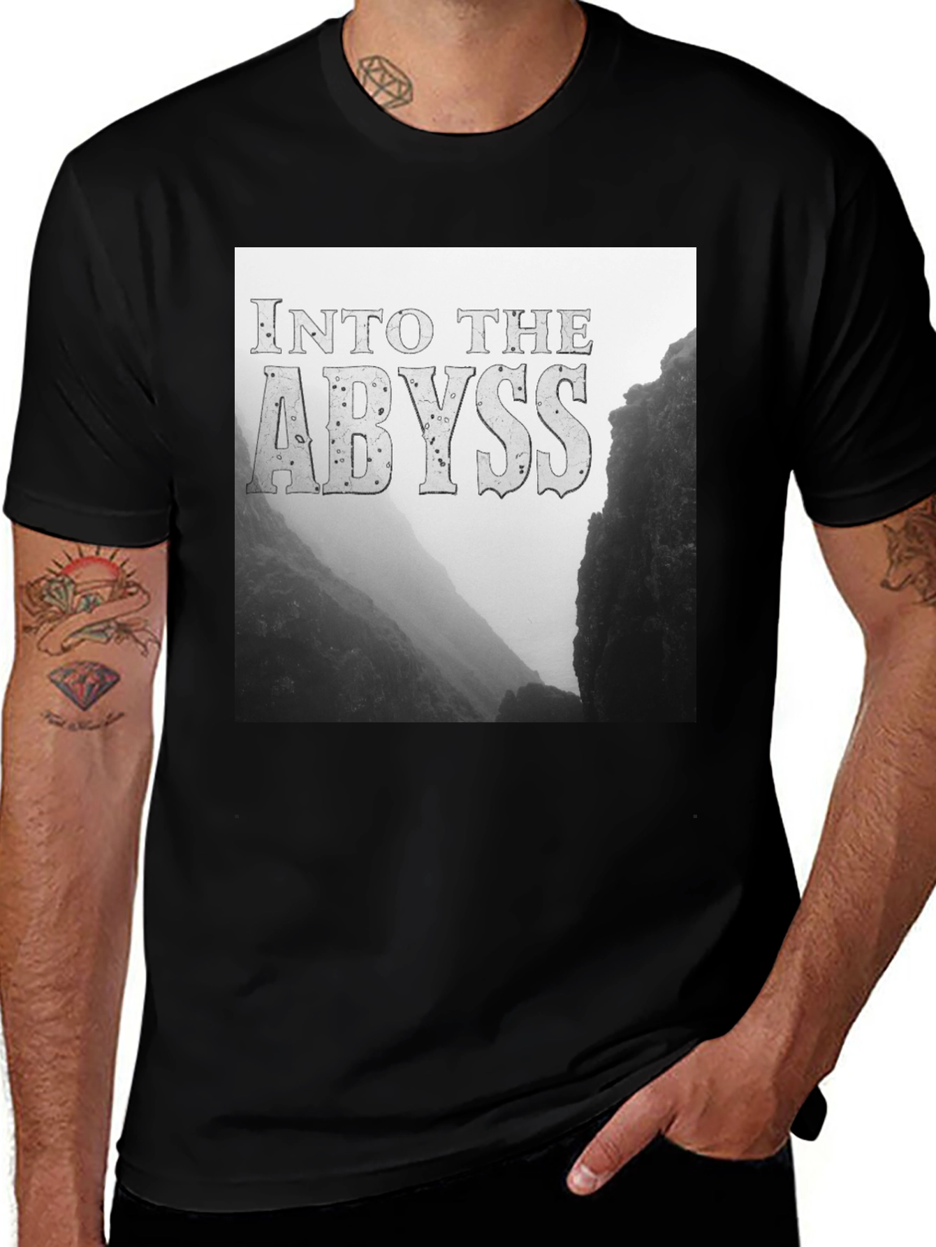 Variant 4 of Into the Abyss Graphic T-Shirt - Adventure Awaits
