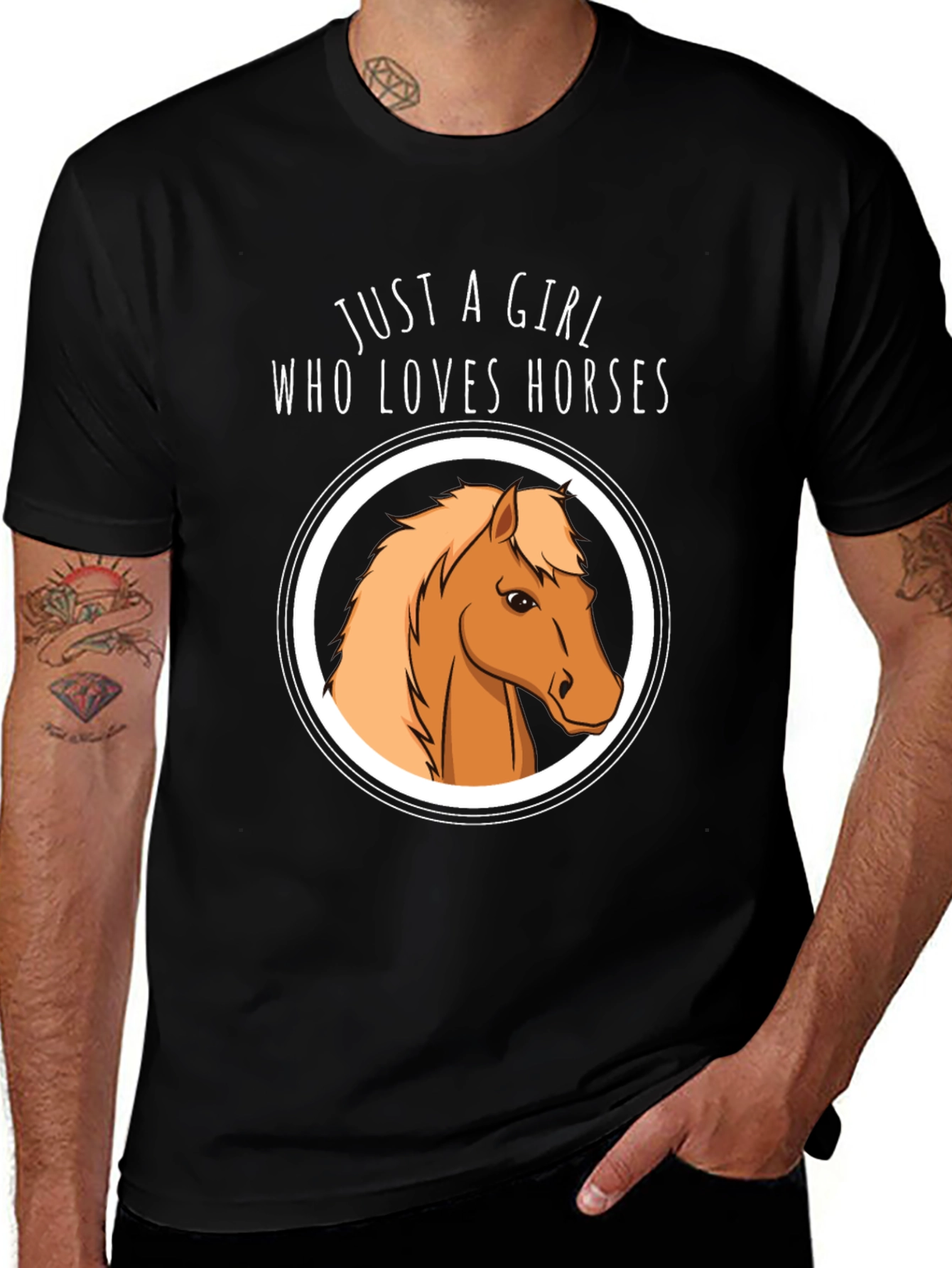 Variant 24 of Just a Girl Who Loves Horses T-Shirt
