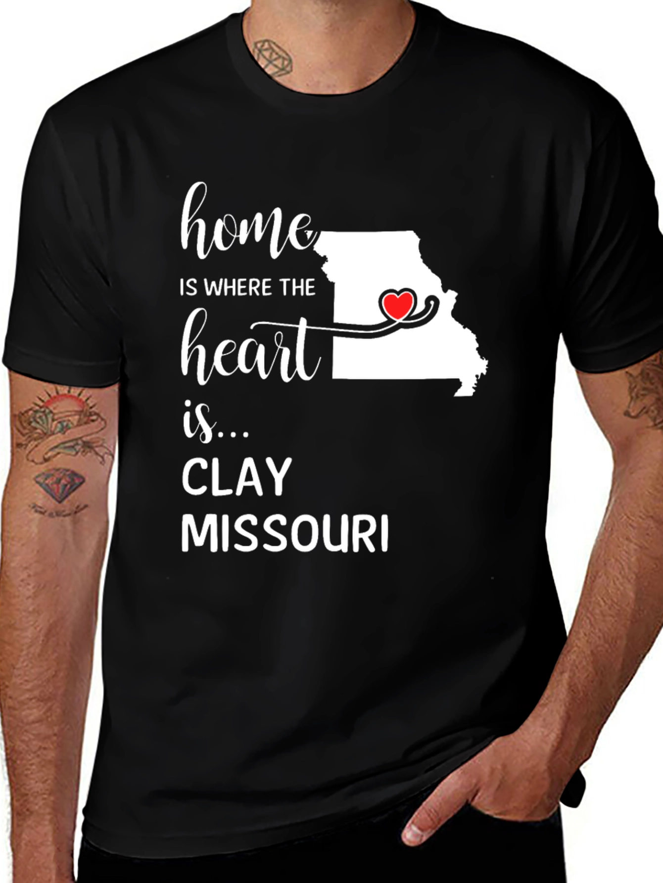 Home Is Where The Heart Is T-Shirt Missouri