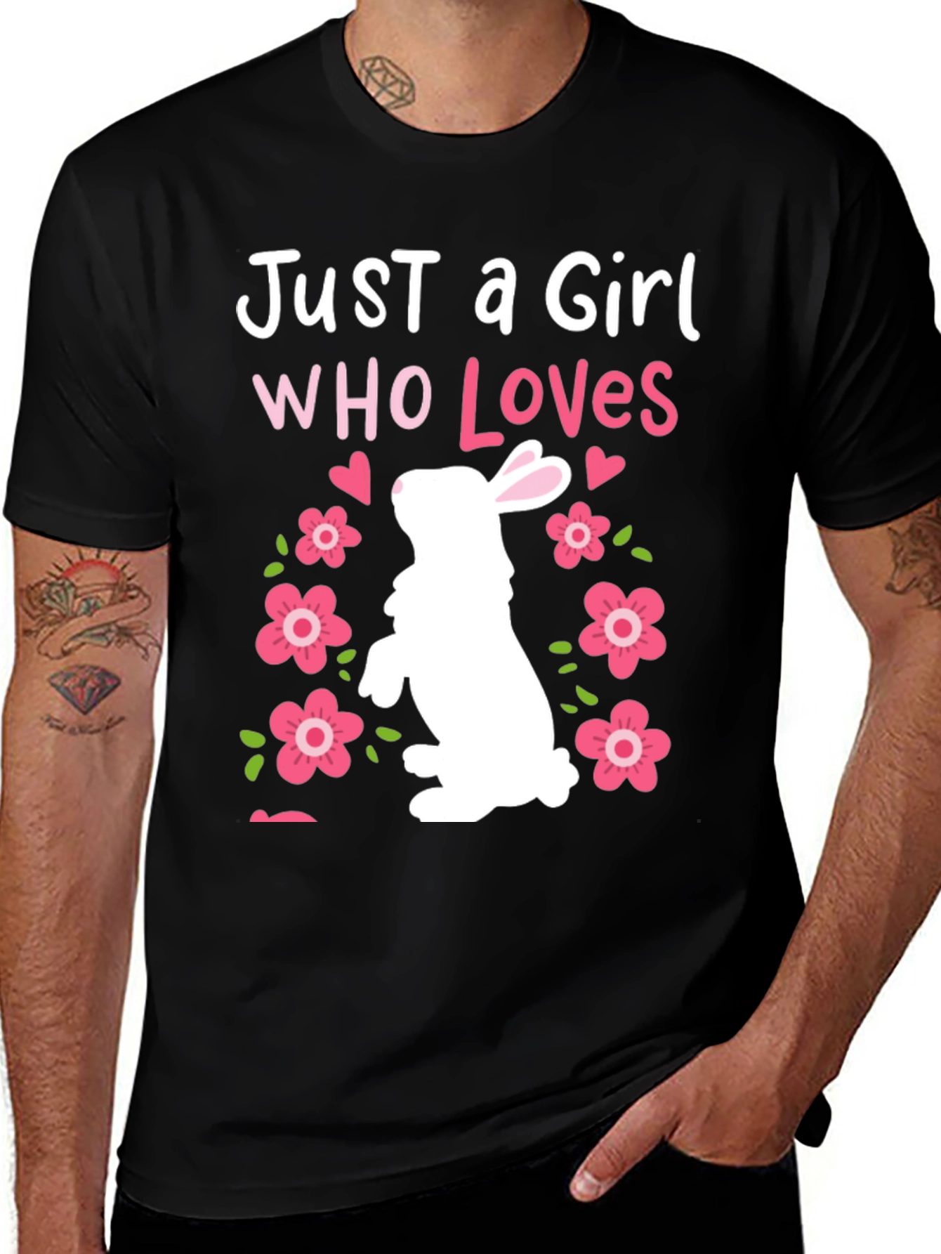 Variant 8 of Just a Girl Who Loves Bunnies Easter T-Shirt