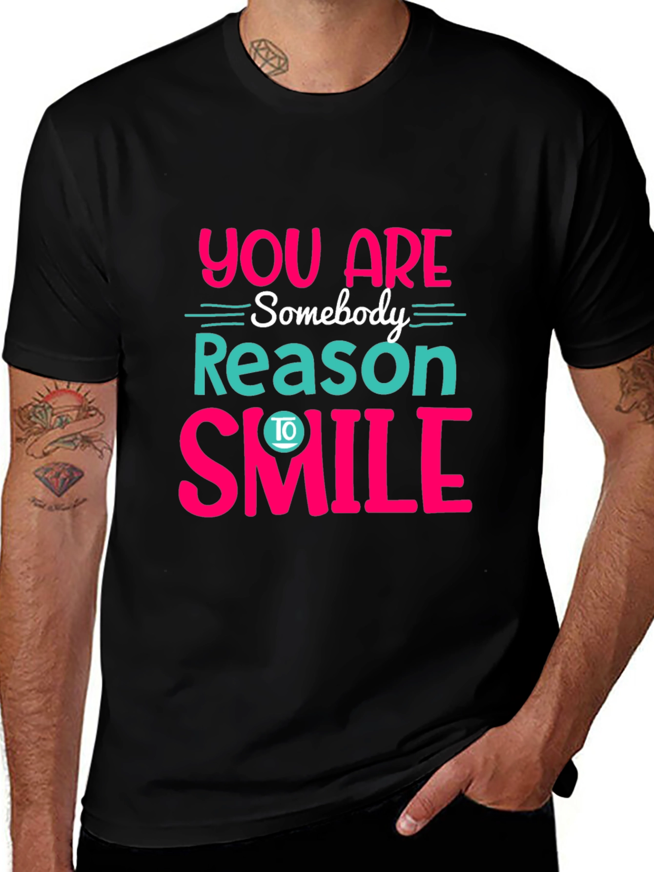 Variant 10 of You Are Somebody Reason To Smile Graphic Tee