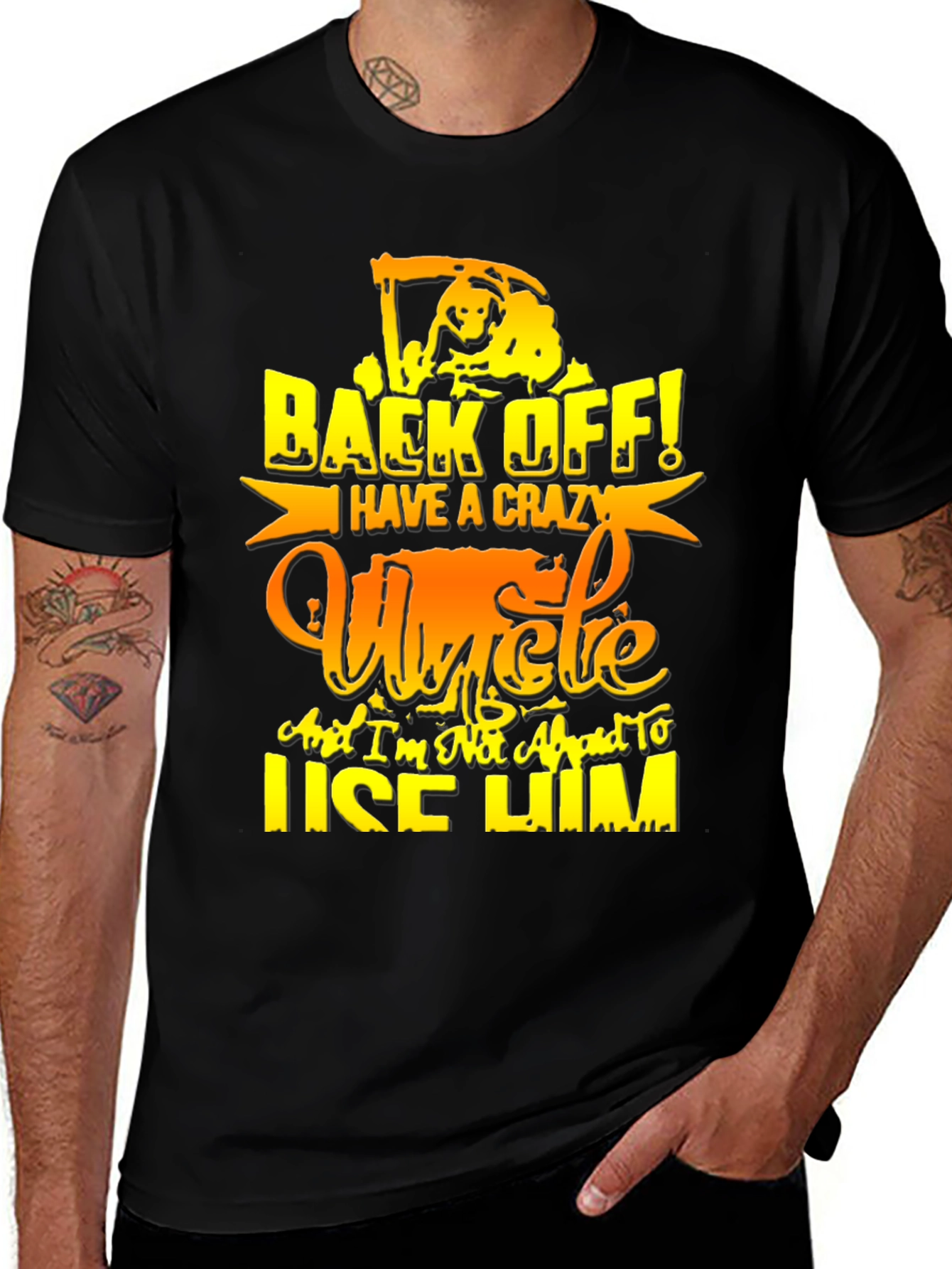 Variant 14 of Crazy Uncle Graphic T-Shirt - Humor Tee