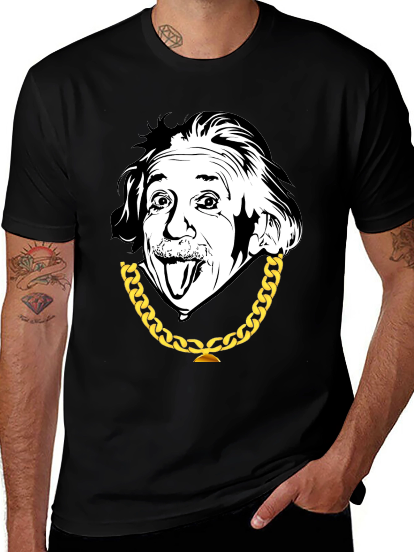 Einstein Graphic T-Shirt - Black Cotton Tee