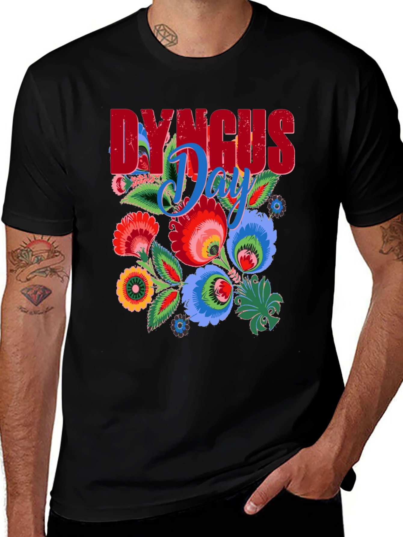 Variant 24 of Dyngus Day Floral Graphic T-Shirt