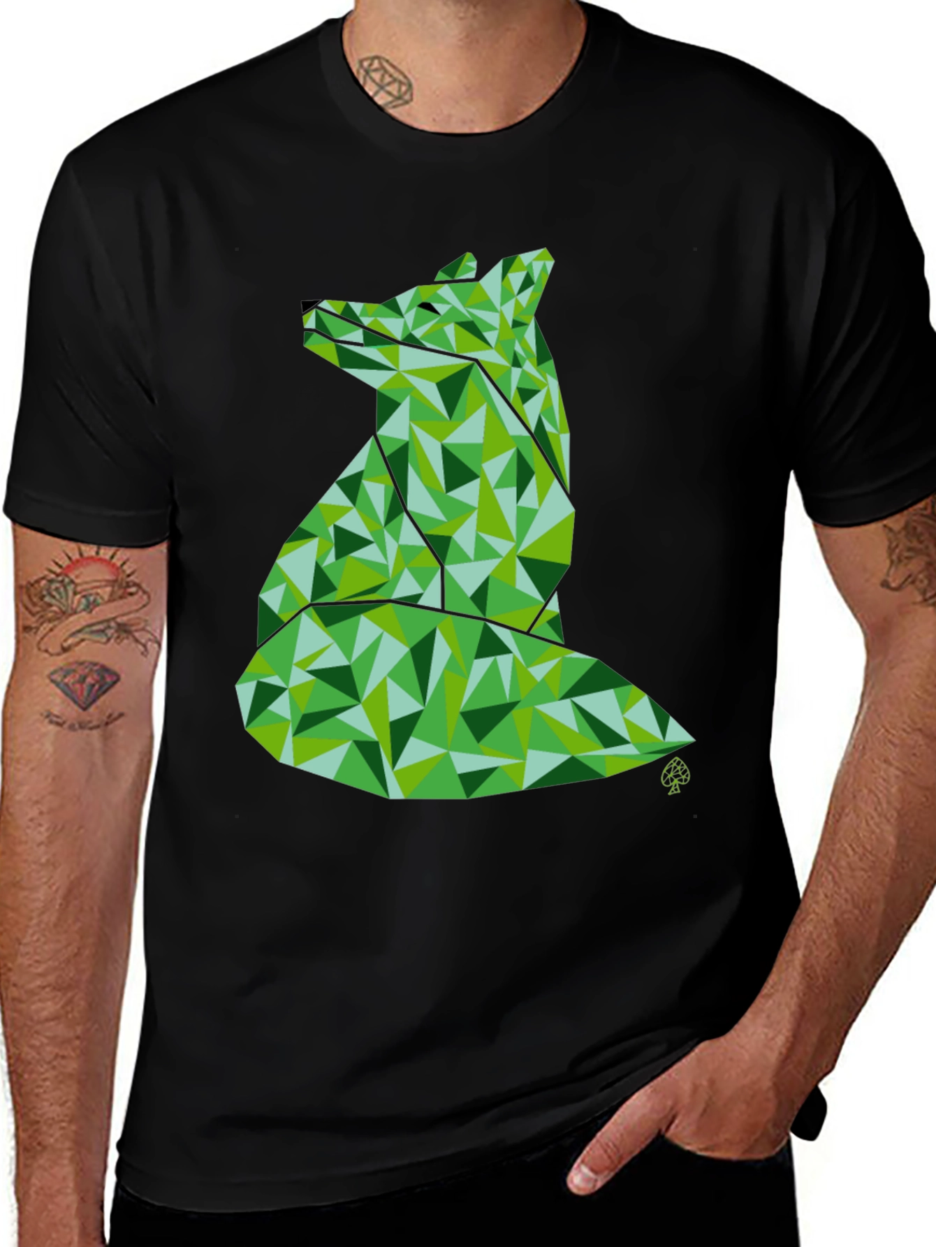 Variant 14 of Geometric Fox Graphic Tee - Modern Style