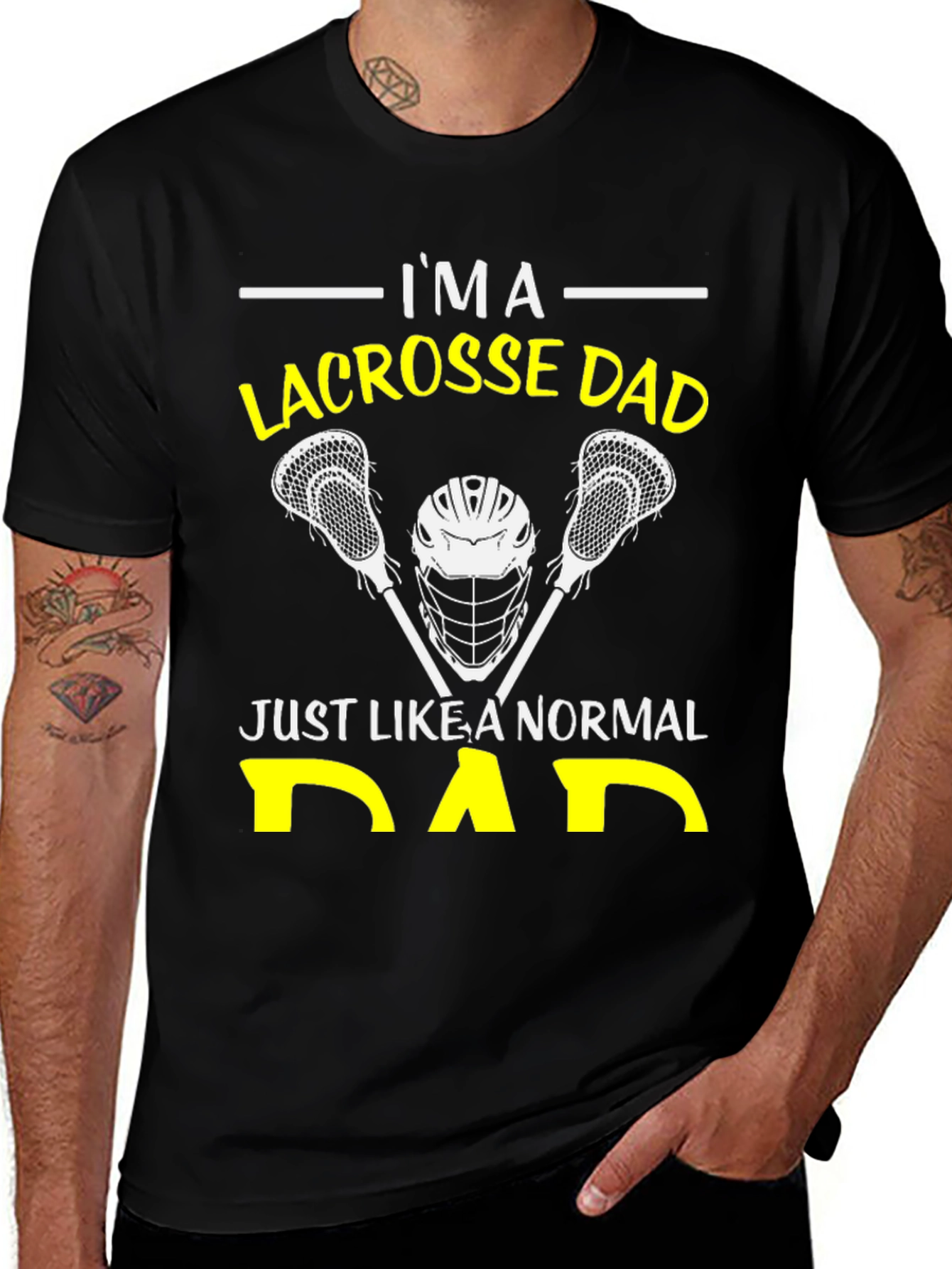 Variant 29 of Lacrosse Dad T-Shirt: Normal Dad Edition