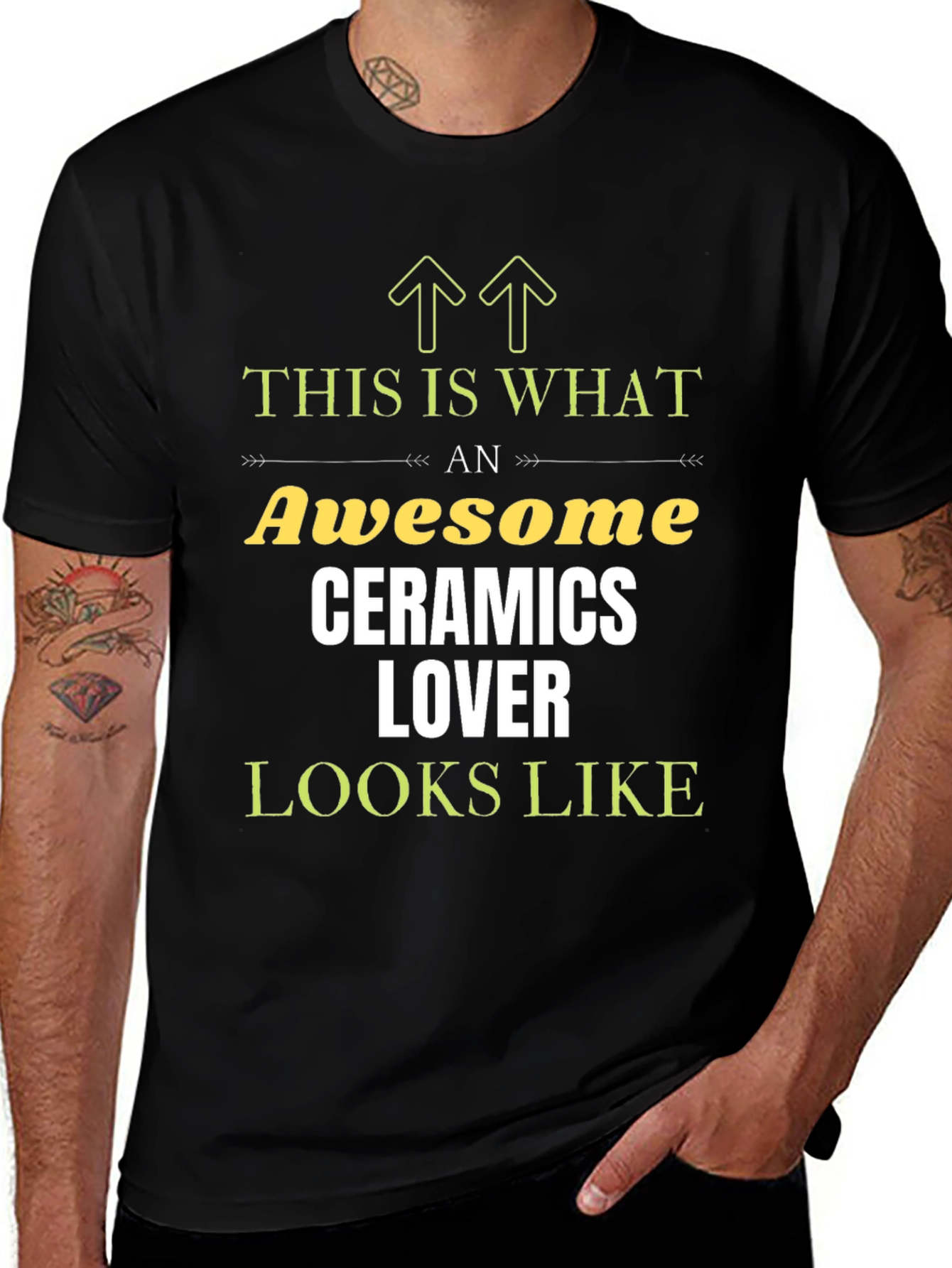 Variant 23 of Awesome Ceramics Lover Graphic T-Shirt