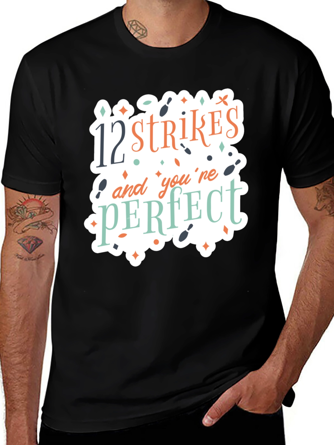 Bowling Perfect Game Graphic Tee